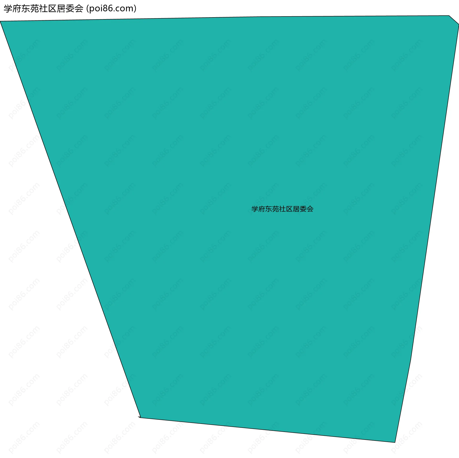 学府东苑社区居委会边界地图