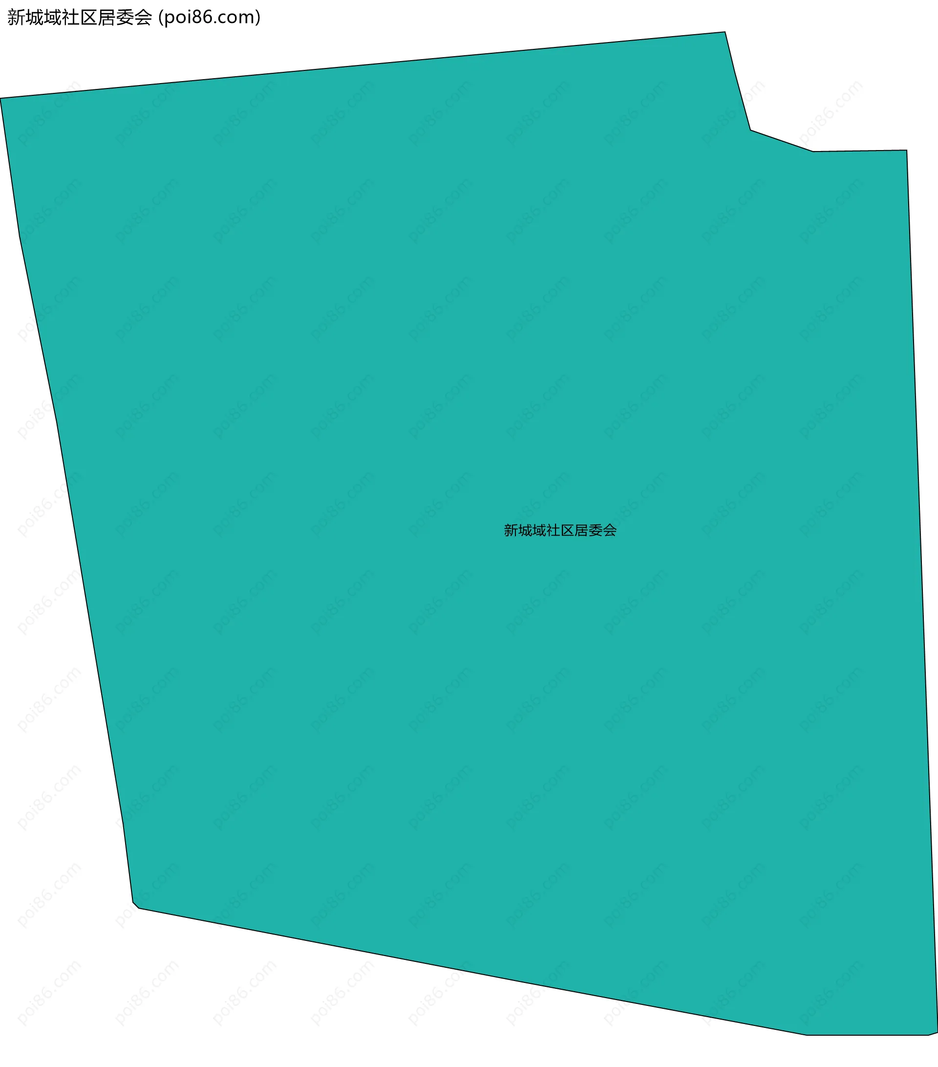 新城域社区居委会边界地图