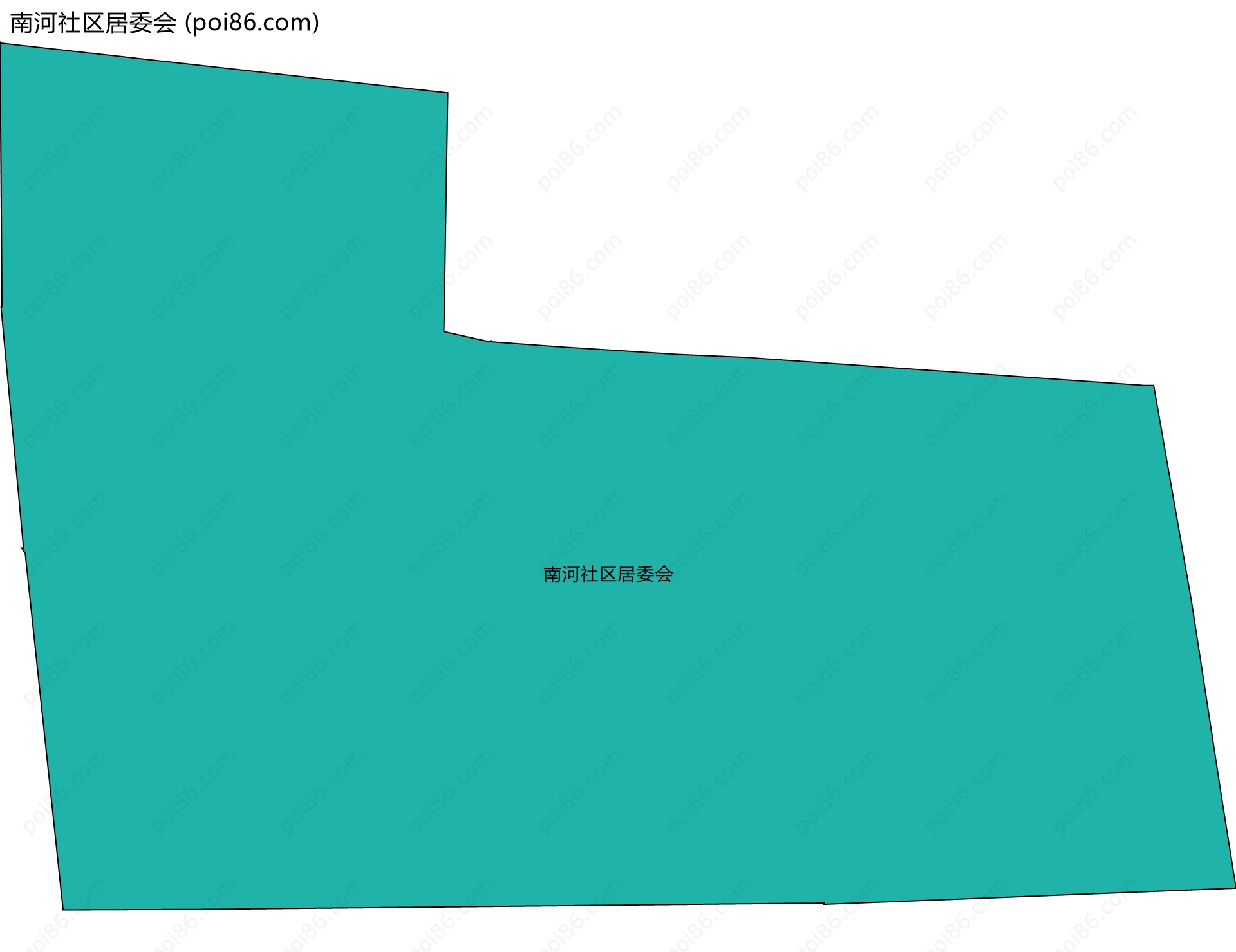 南河社区居委会边界地图