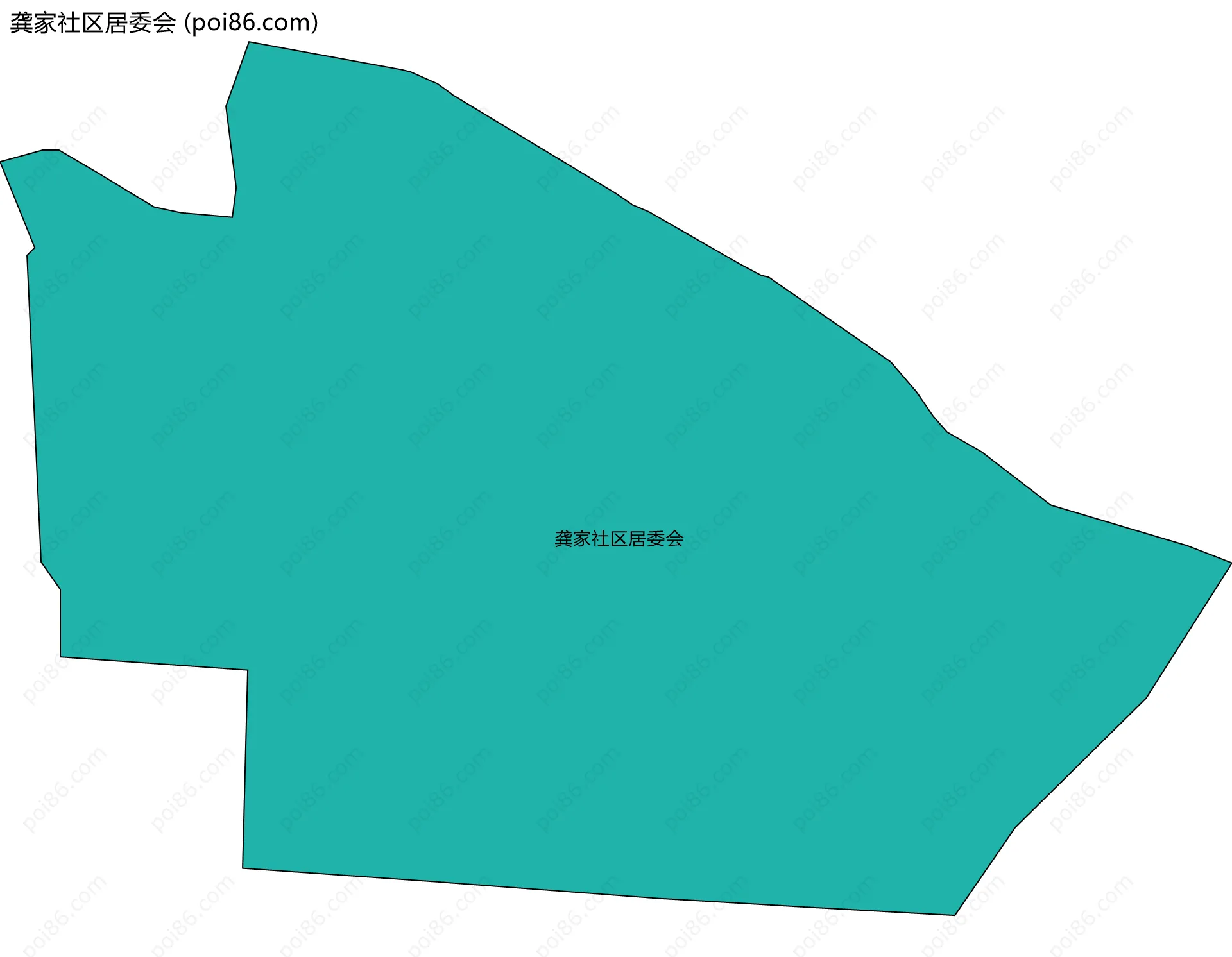 龚家社区居委会边界地图