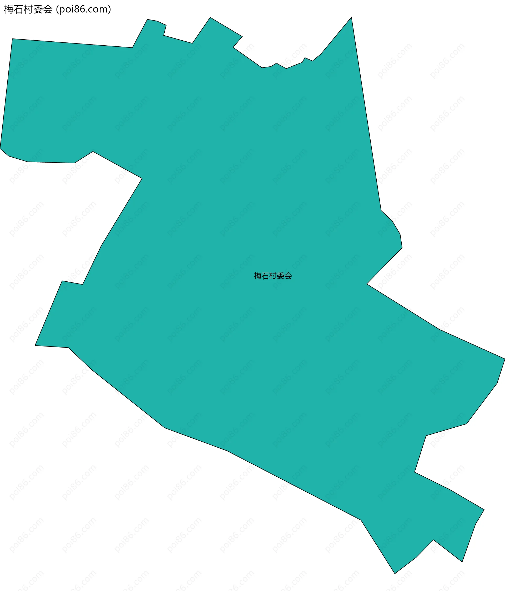 梅石村委会边界地图