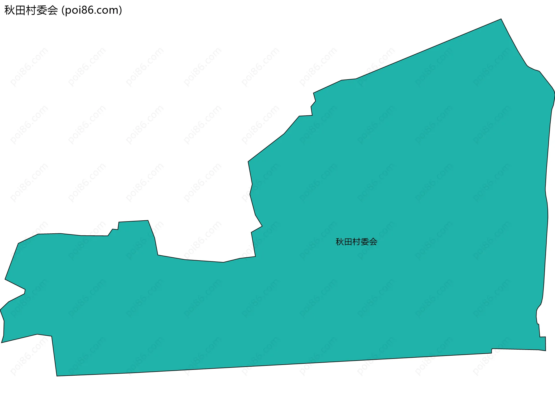 秋田村委会边界地图