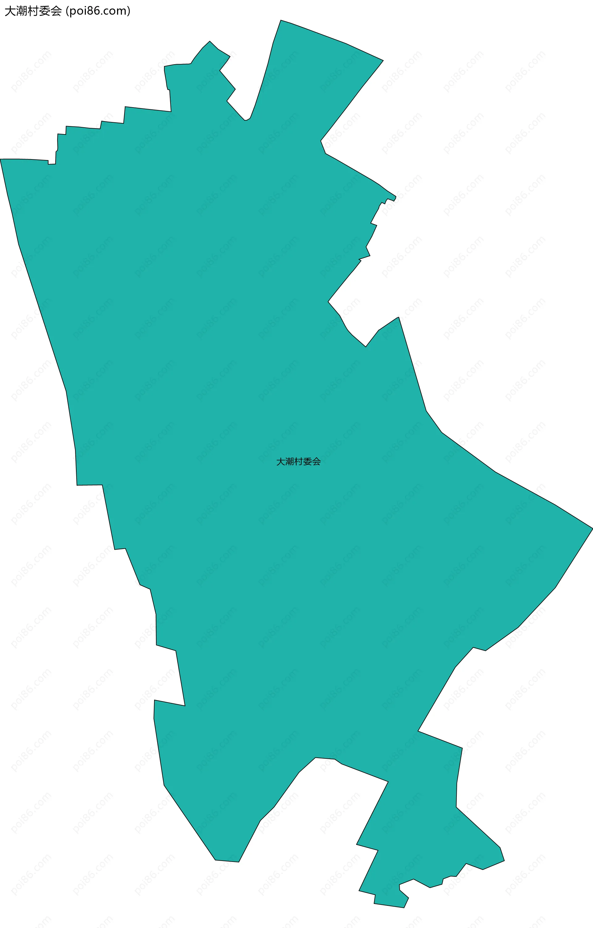 大潮村委会边界地图