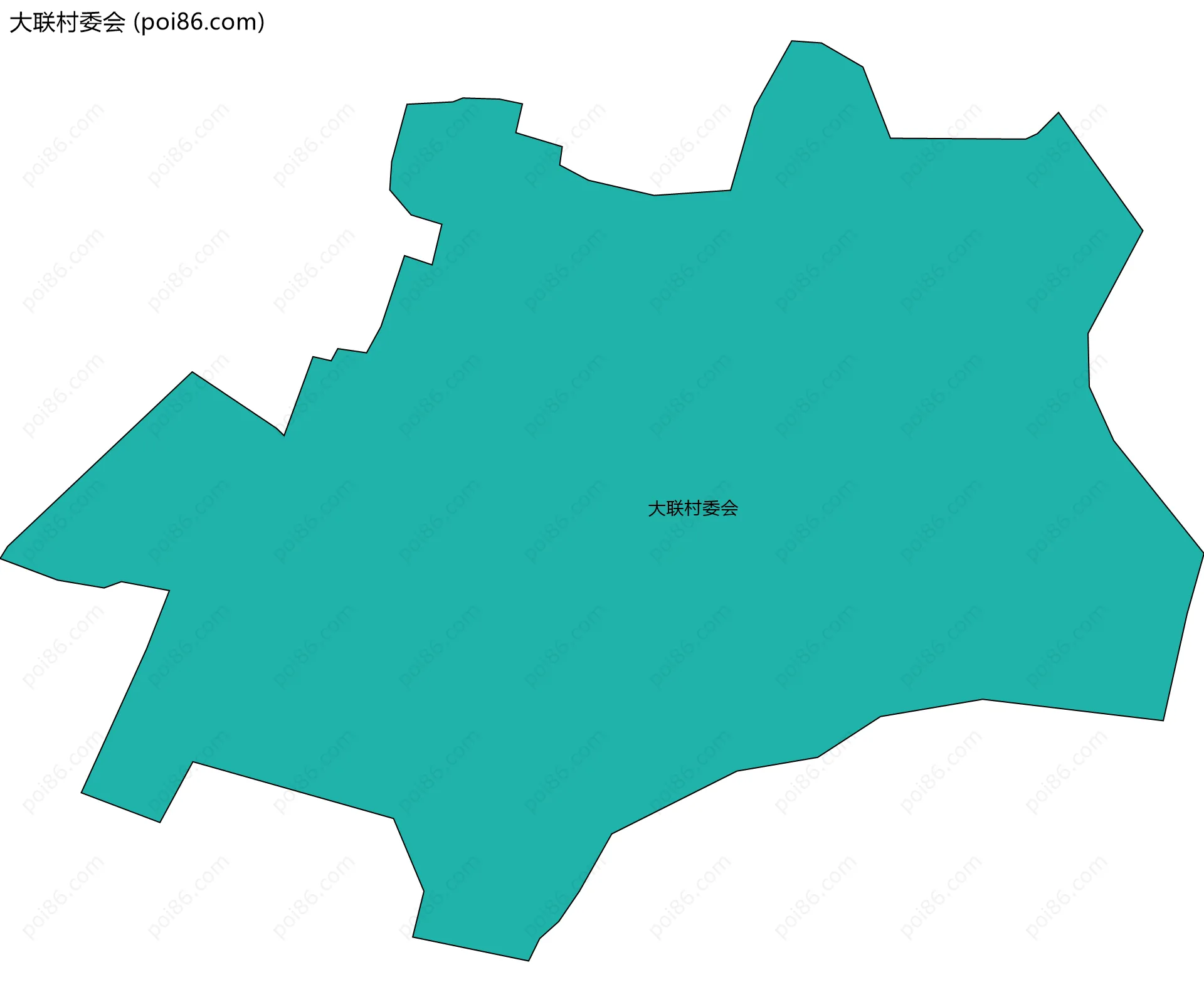 大联村委会边界地图