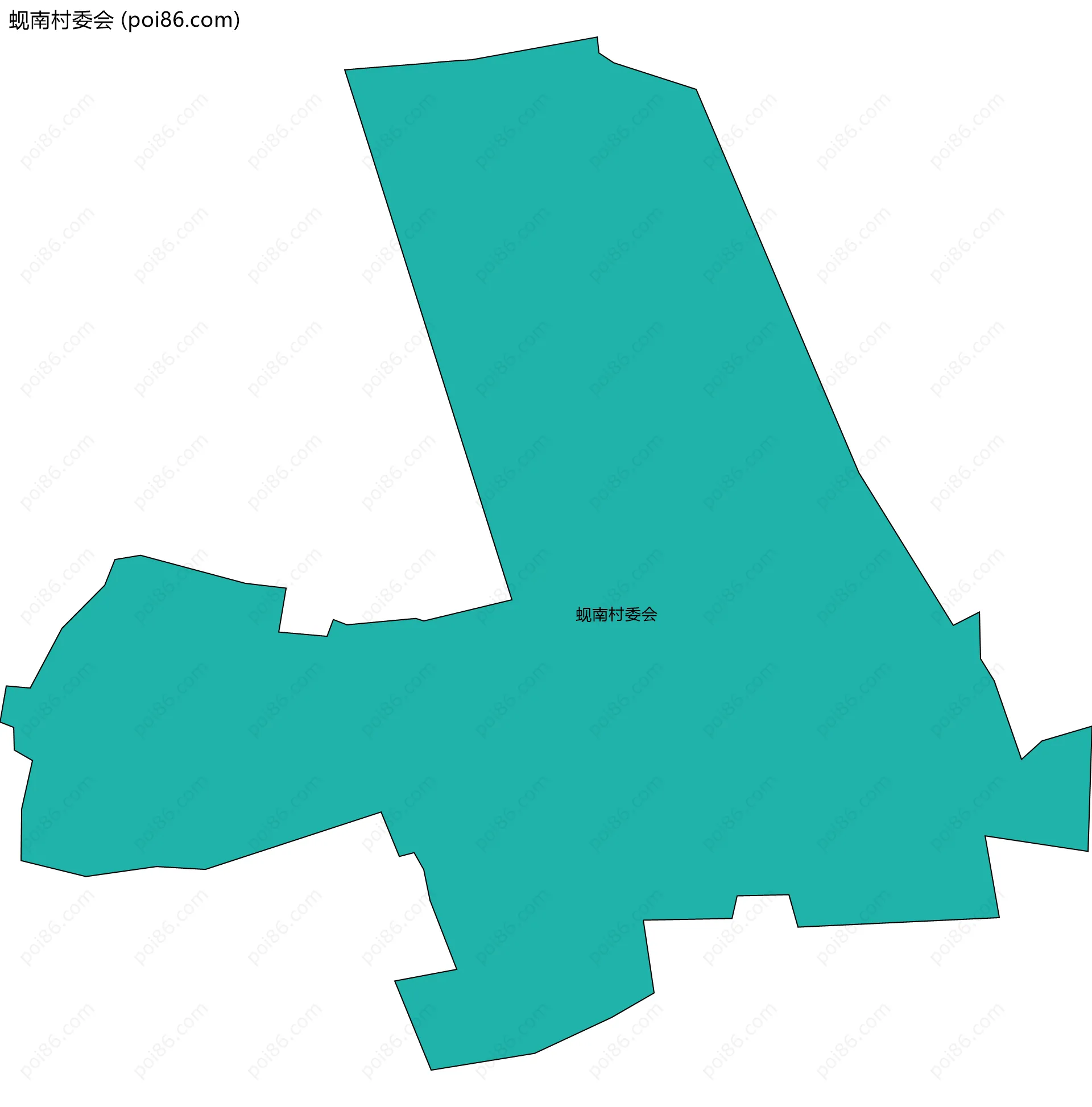 蚬南村委会边界地图