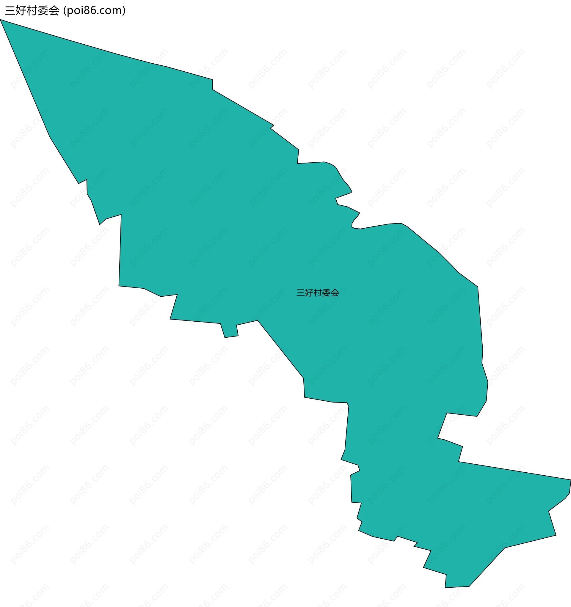 三好村委会边界地图
