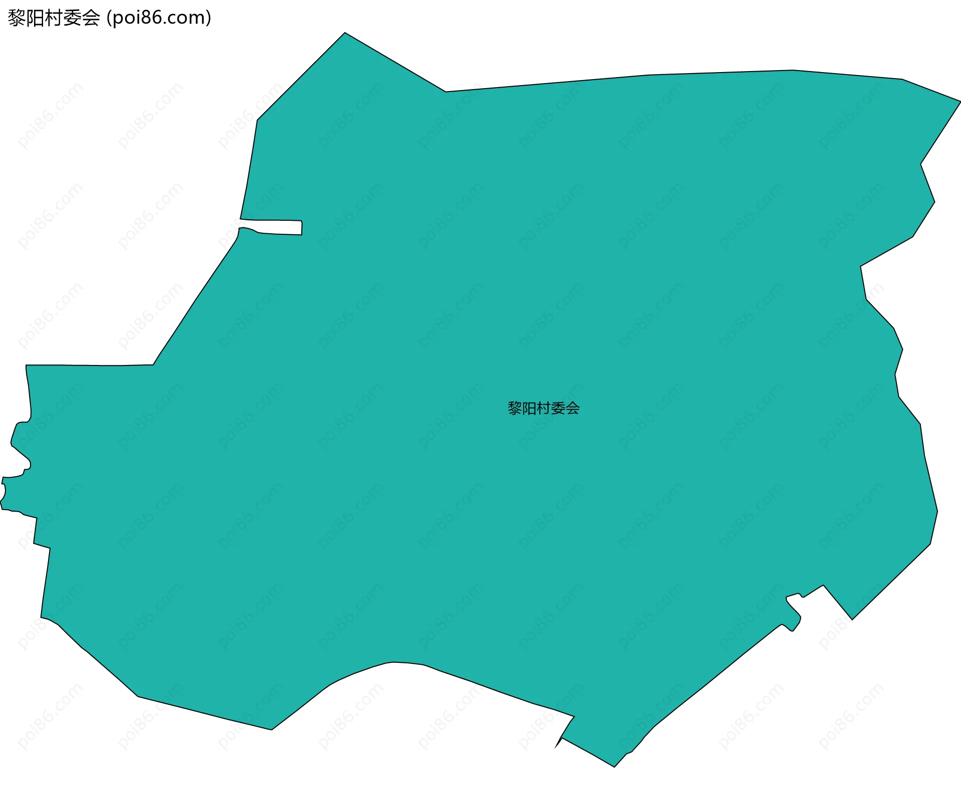 黎阳村委会边界地图