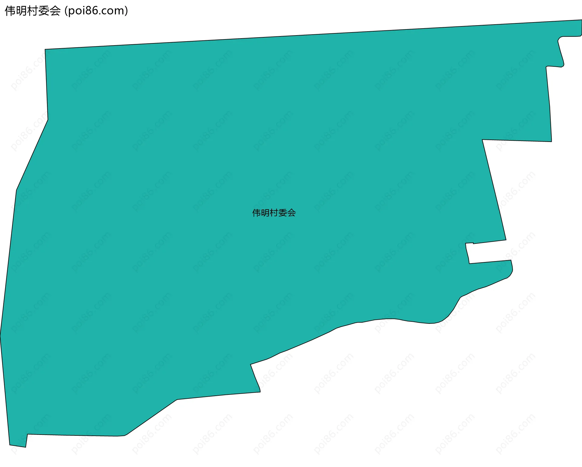 伟明村委会边界地图