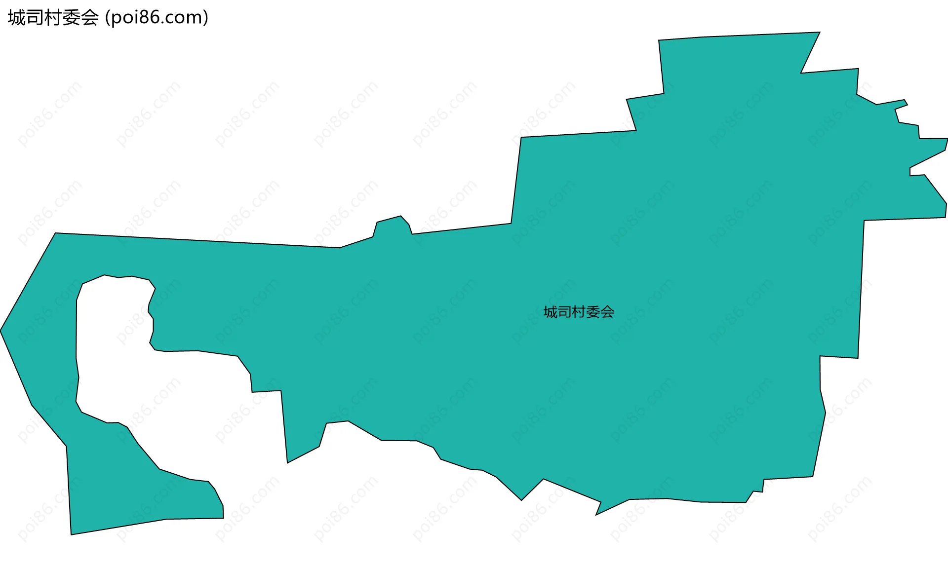 城司村委会边界地图