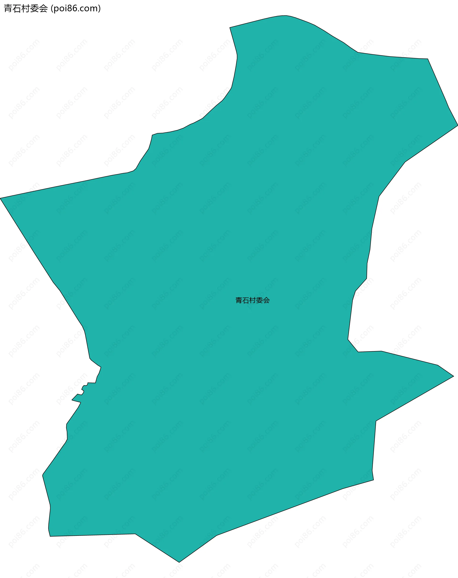 青石村委会边界地图