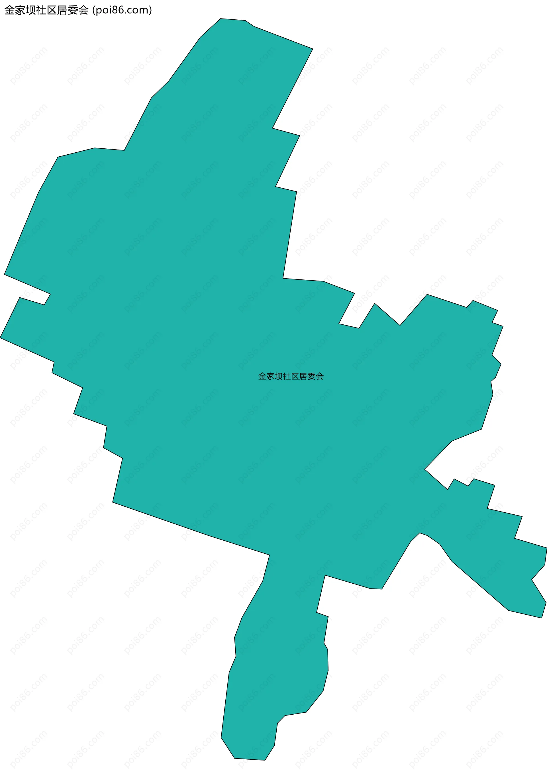 金家坝社区居委会边界地图