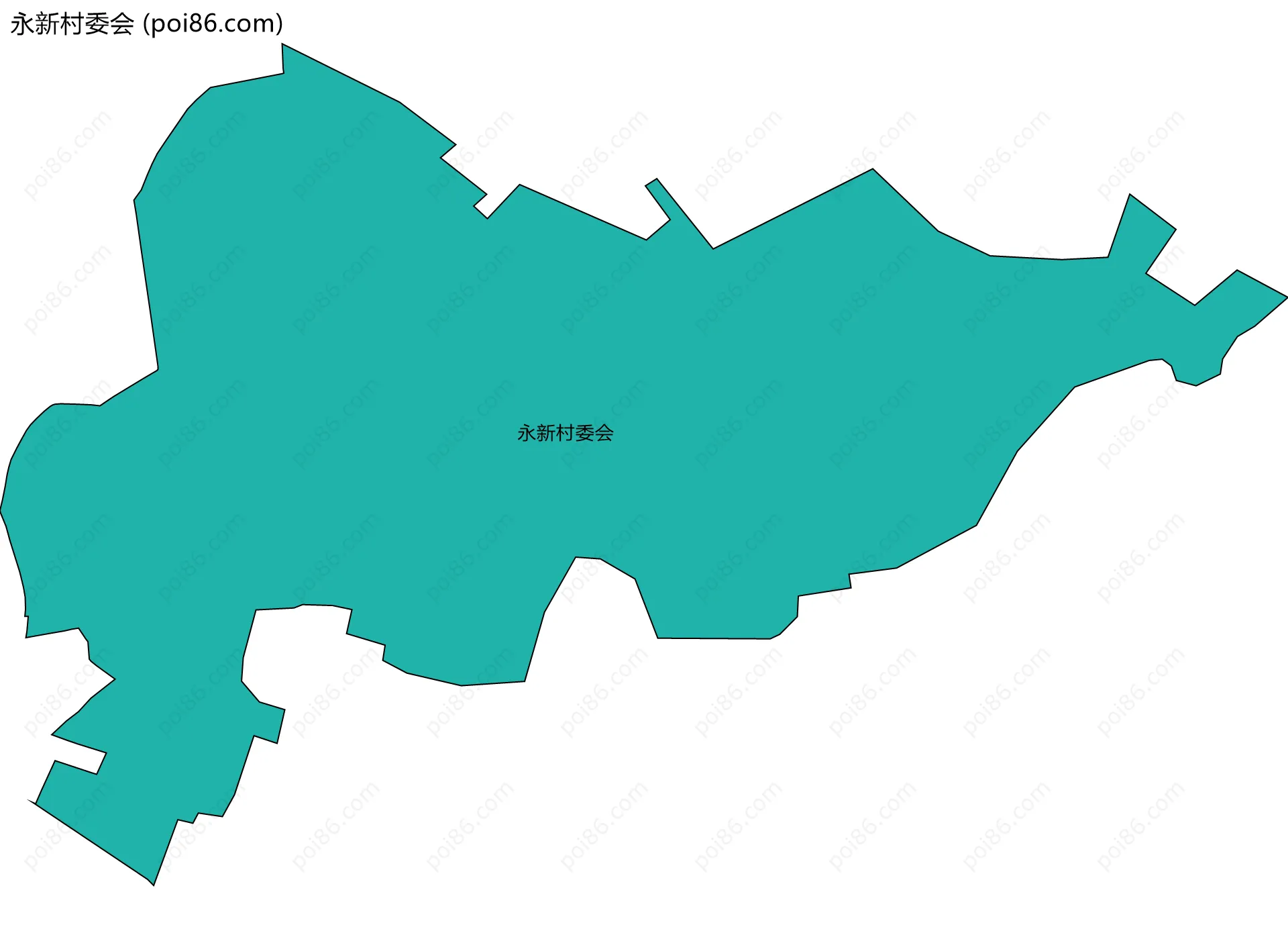 永新村委会边界地图