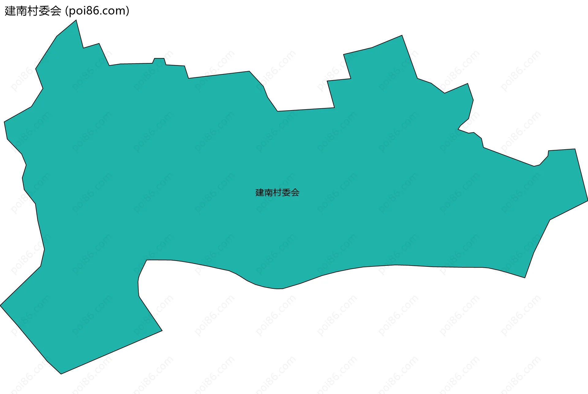 建南村委会边界地图