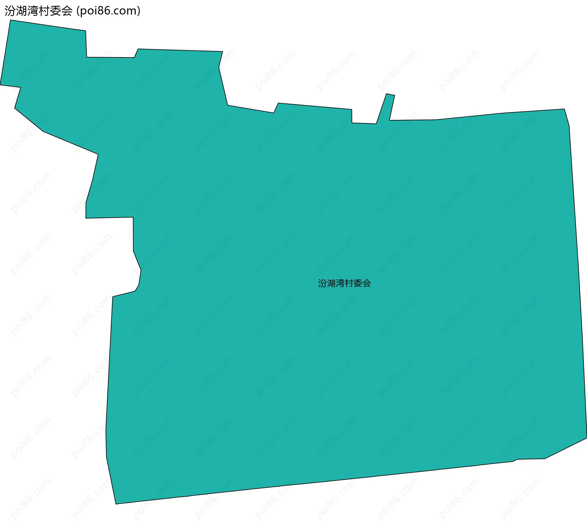 汾湖湾村委会边界地图