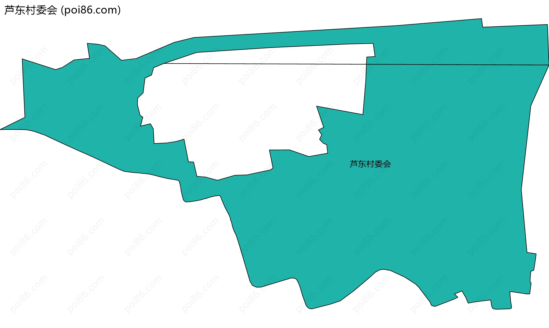 芦东村委会边界地图