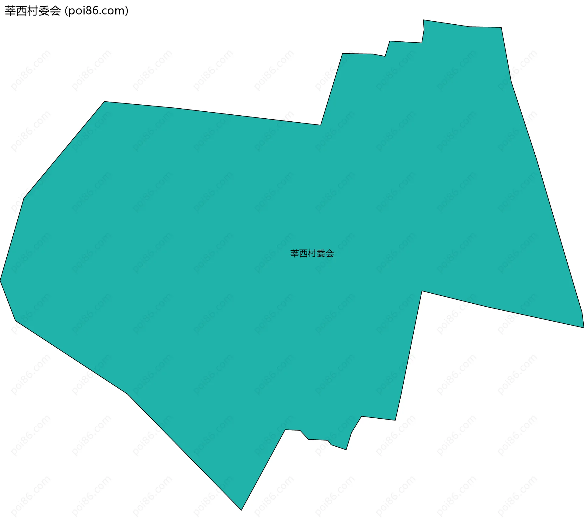 莘西村委会边界地图