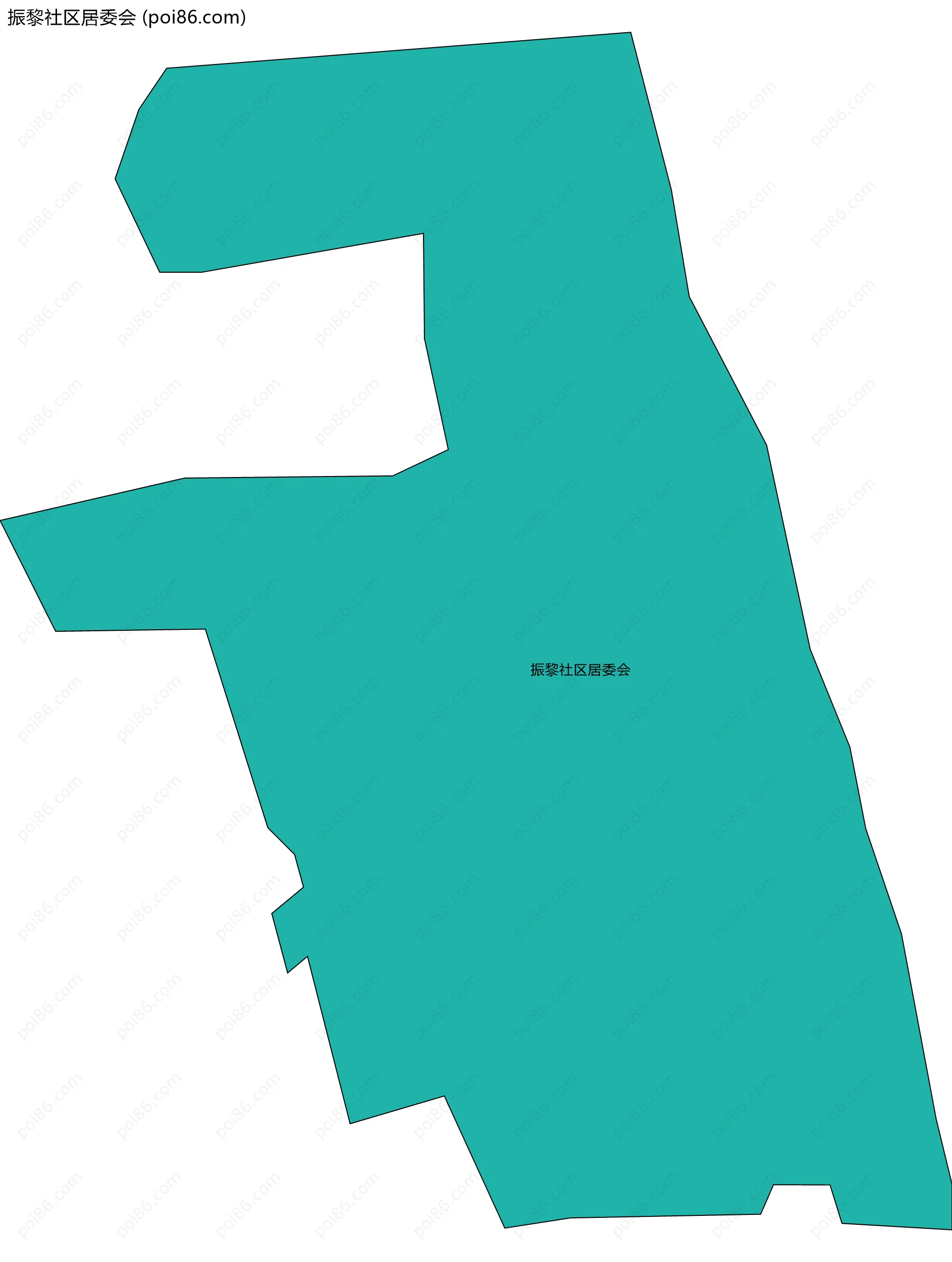 振黎社区居委会边界地图