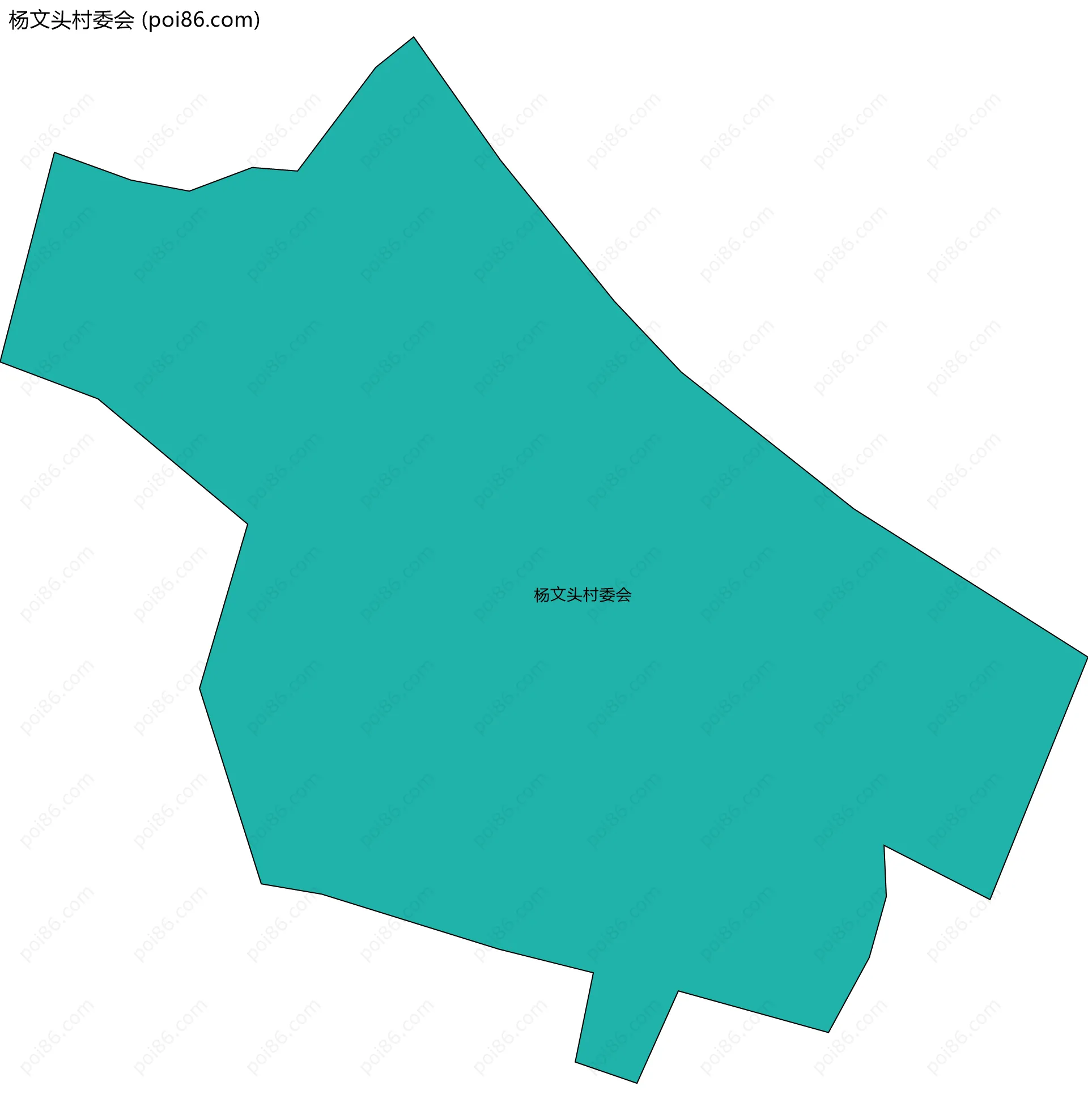 杨文头村委会边界地图