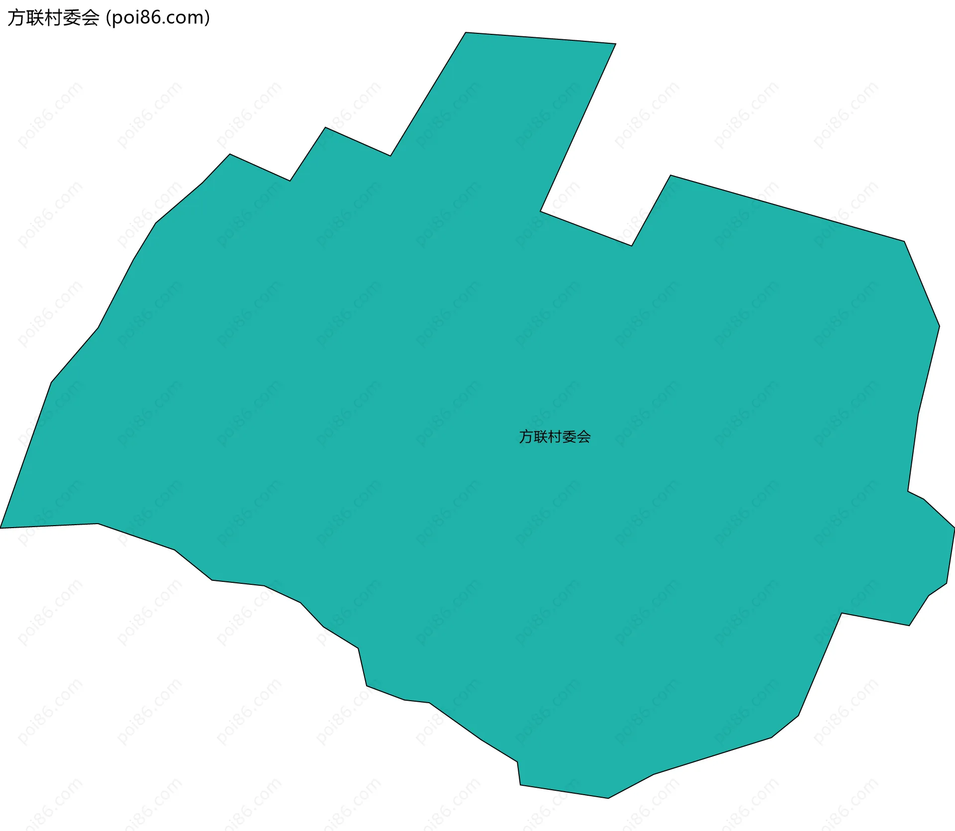 方联村委会边界地图
