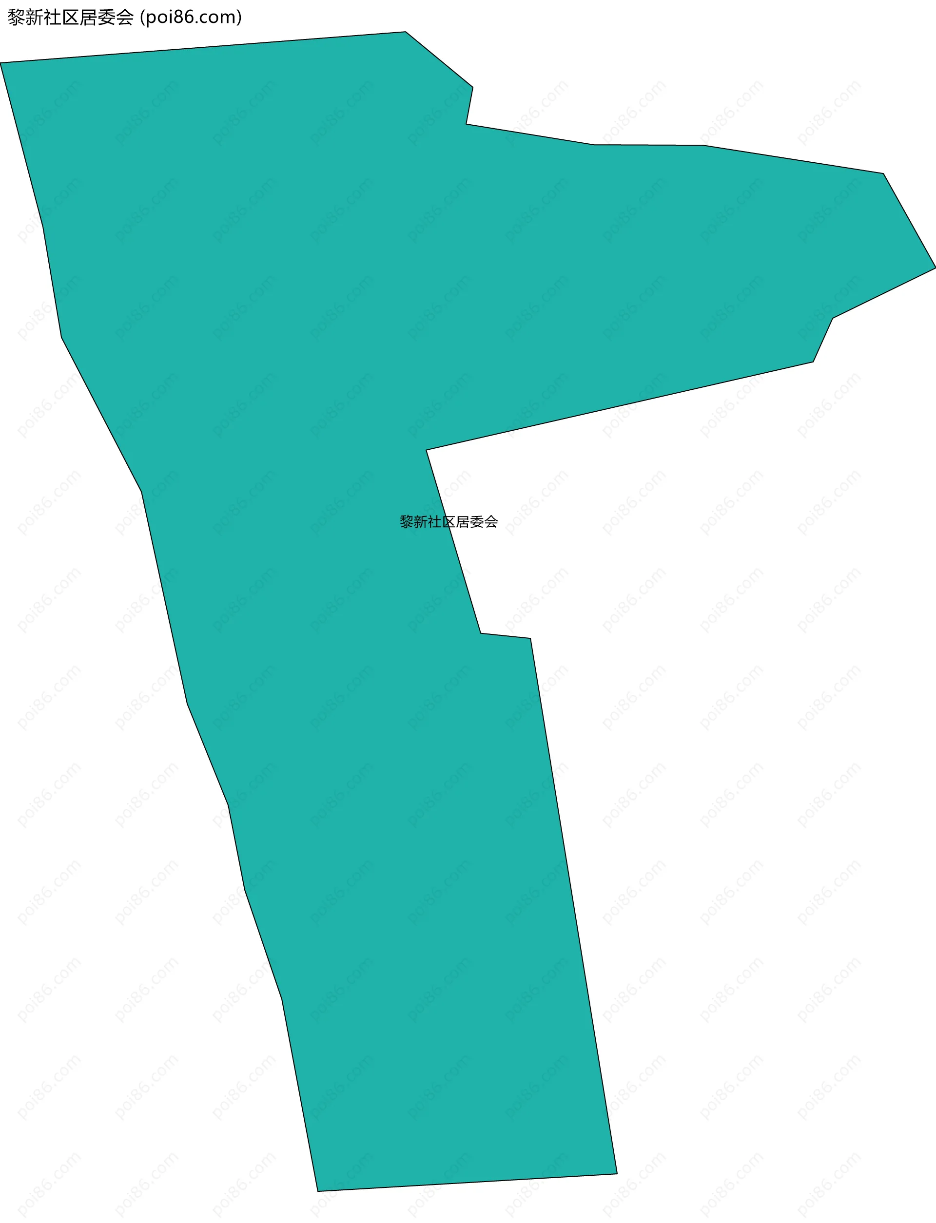 黎新社区居委会边界地图