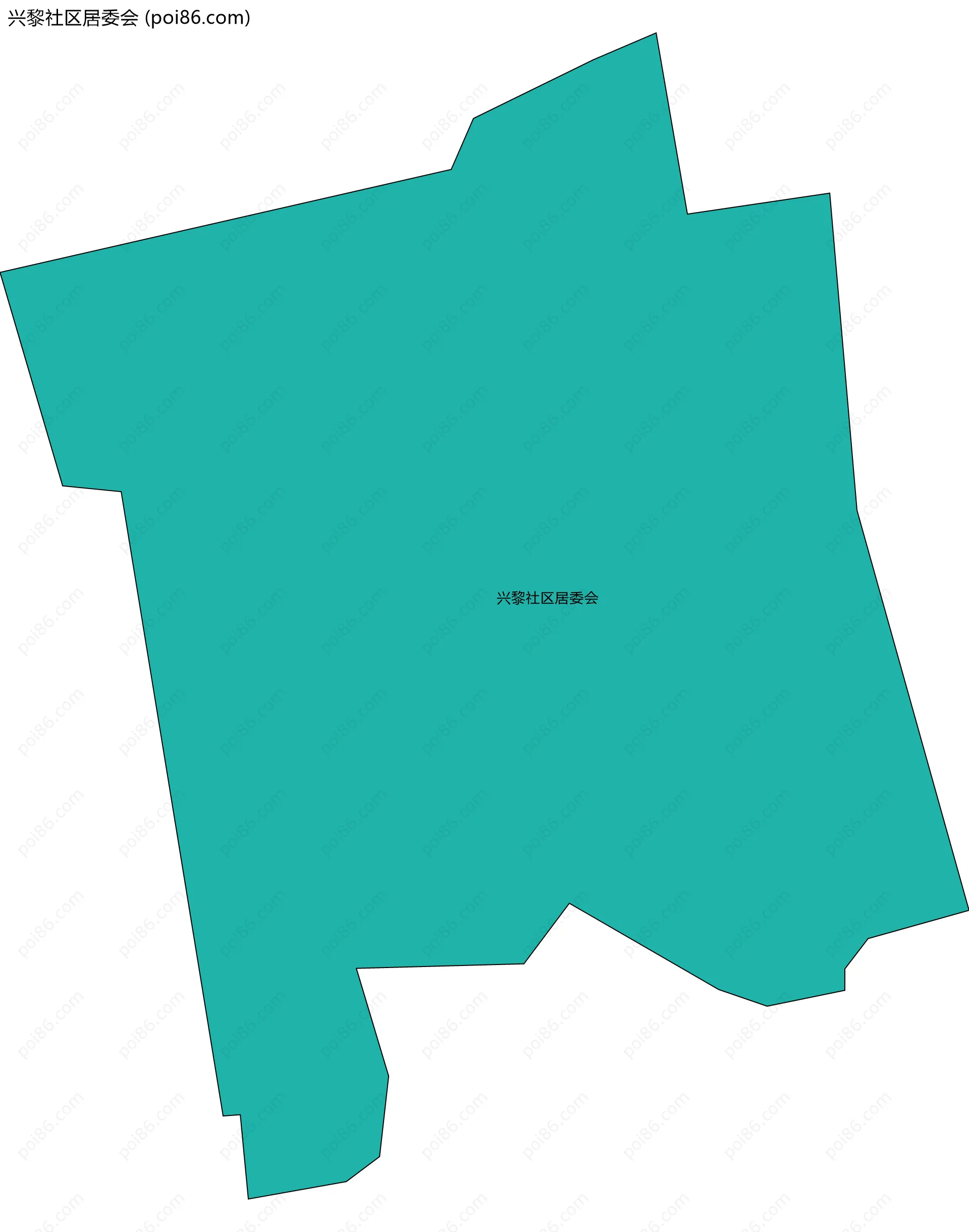 兴黎社区居委会边界地图