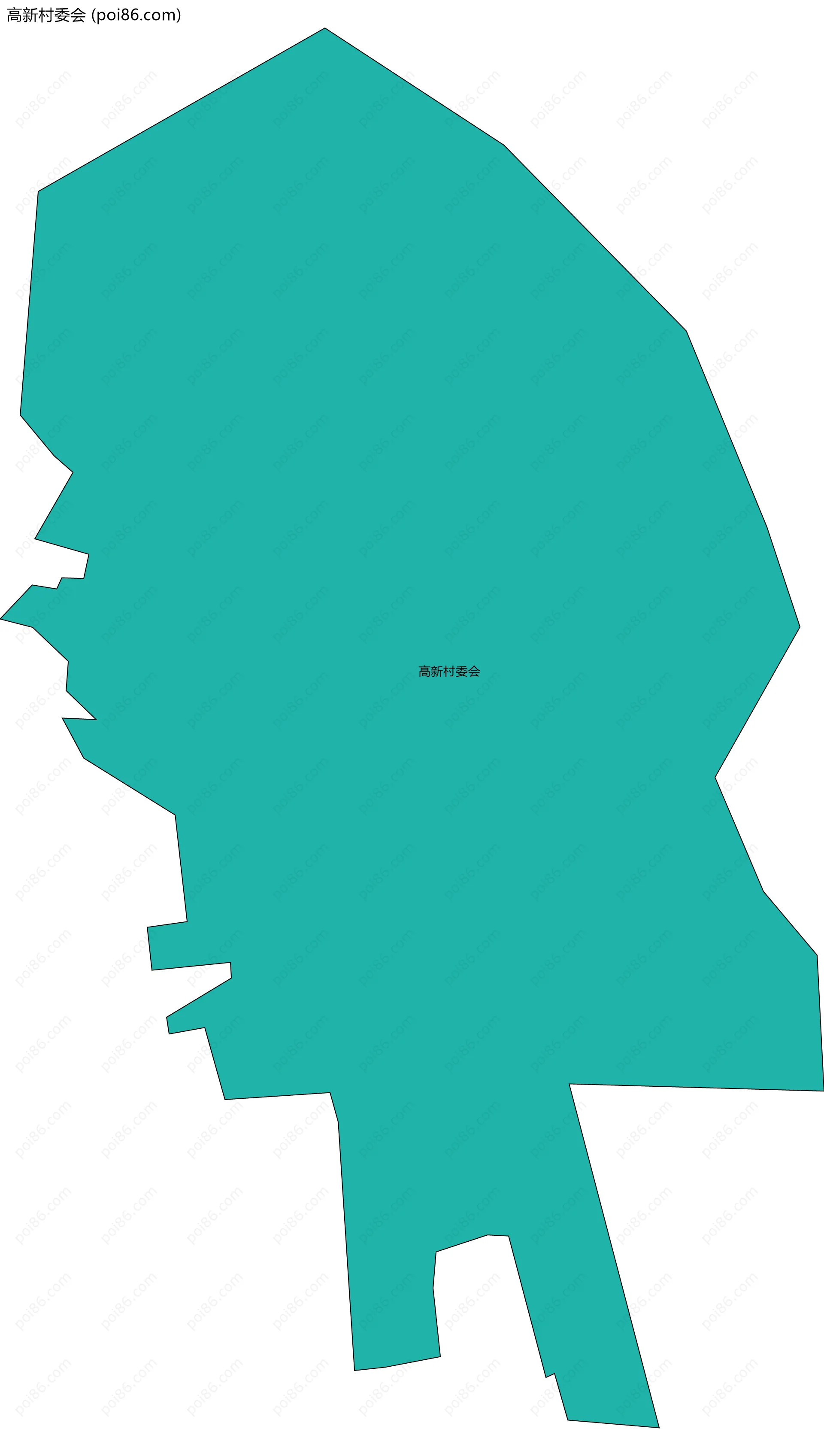 高新村委会边界地图