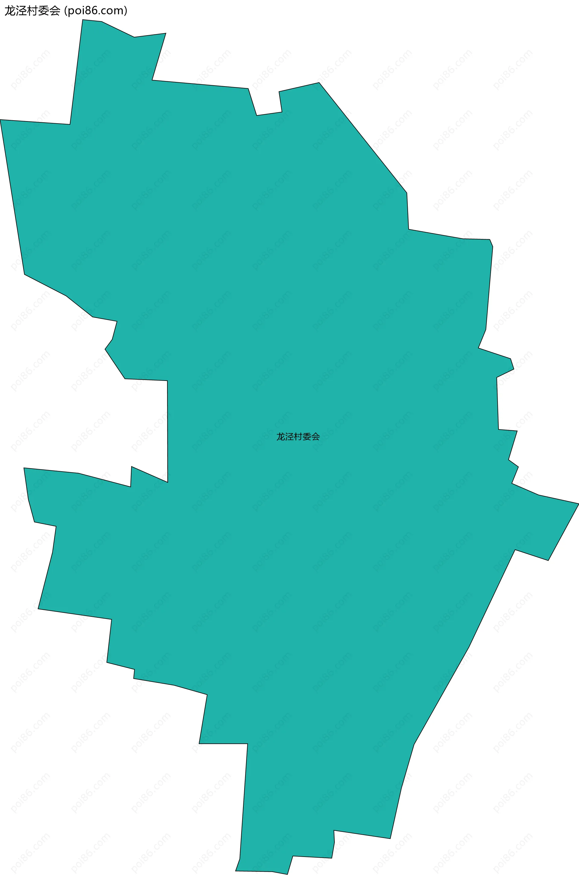 龙泾村委会边界地图
