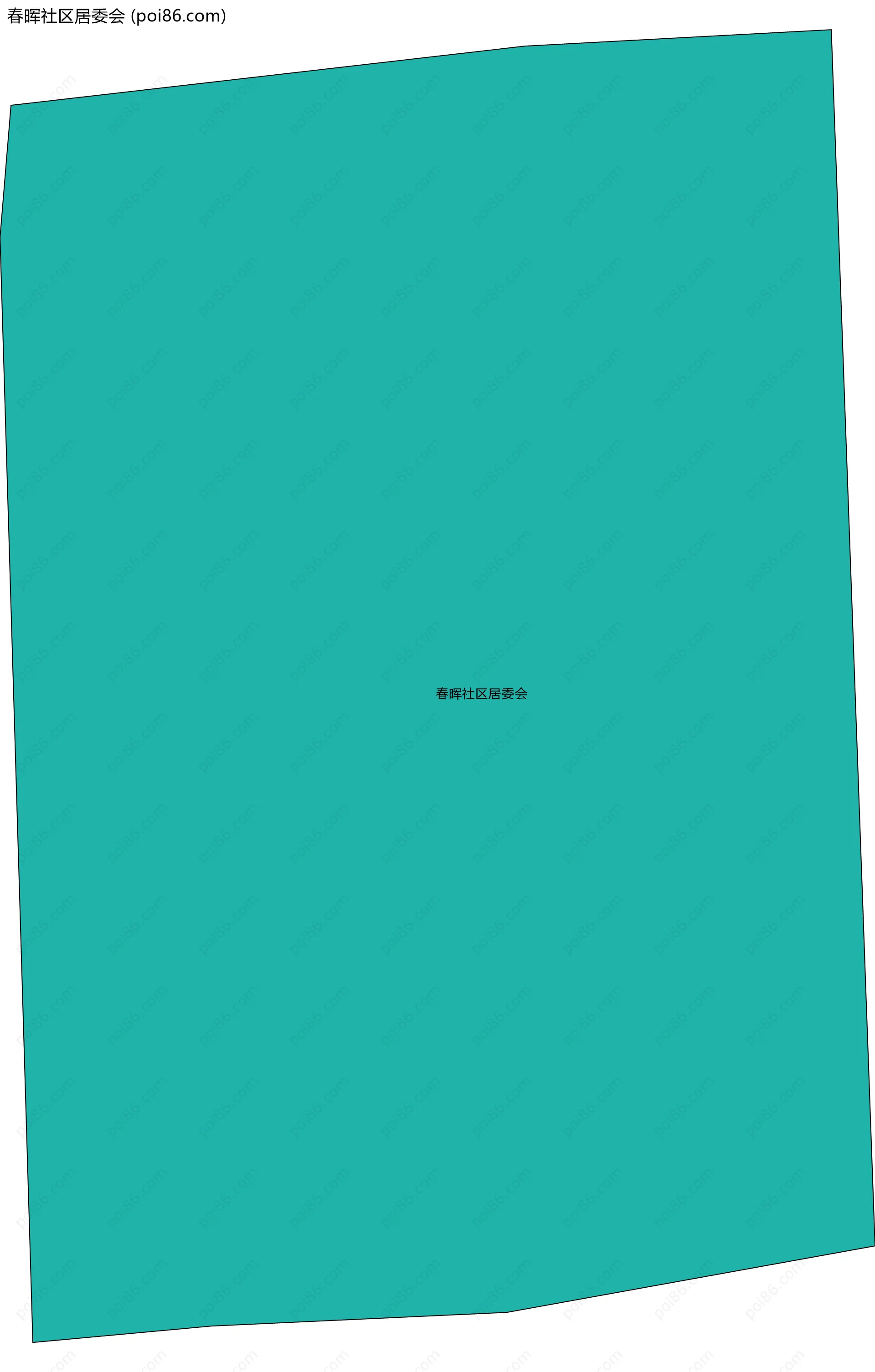 春晖社区居委会边界地图