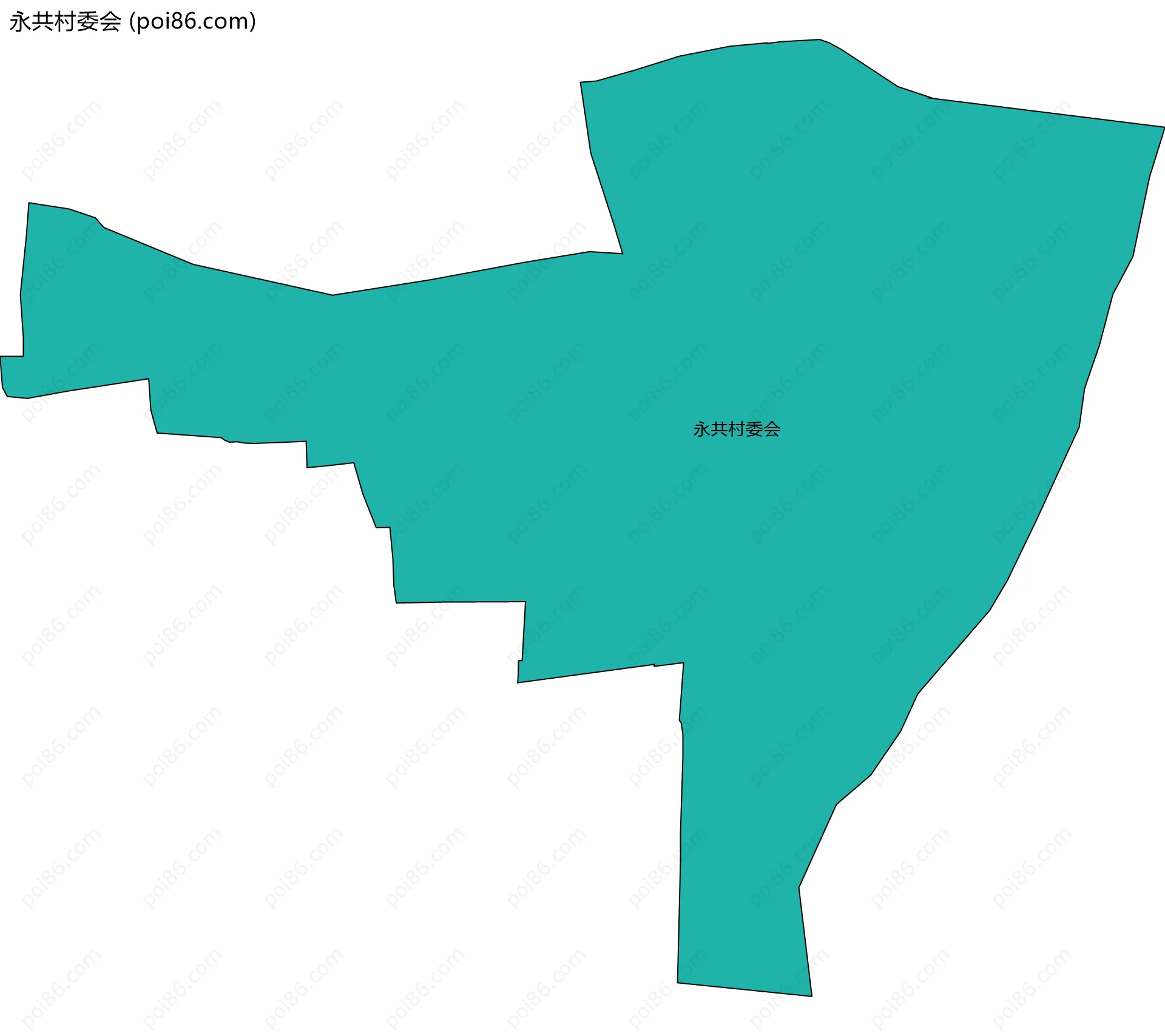 永共村委会边界地图