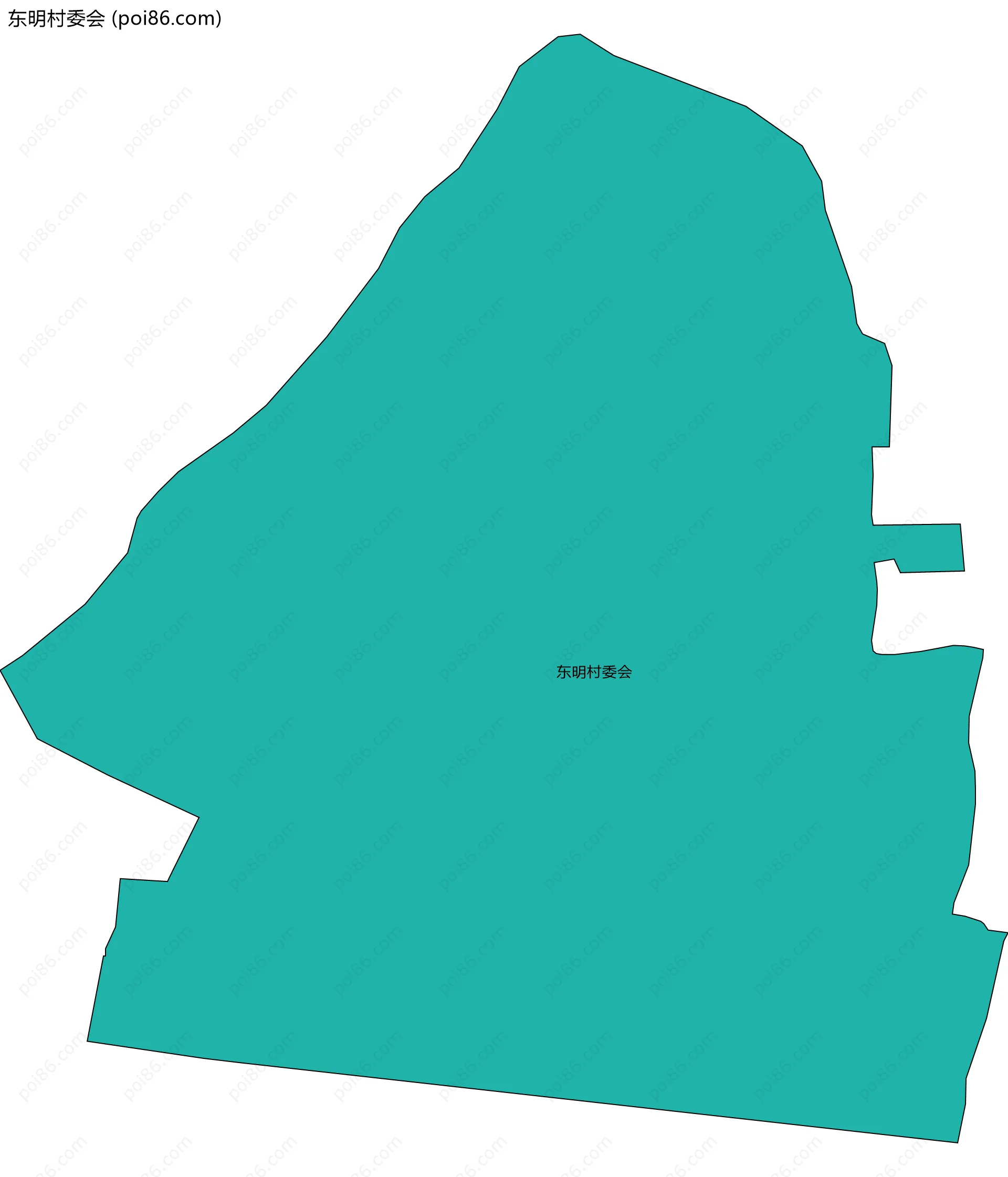 东明村委会边界地图