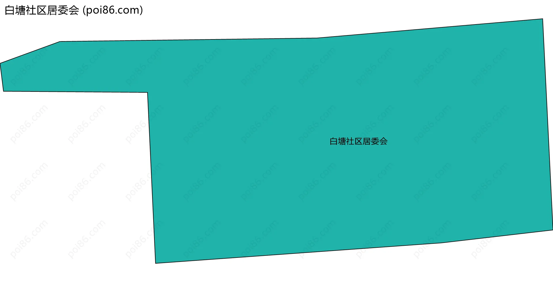 白塘社区居委会边界地图