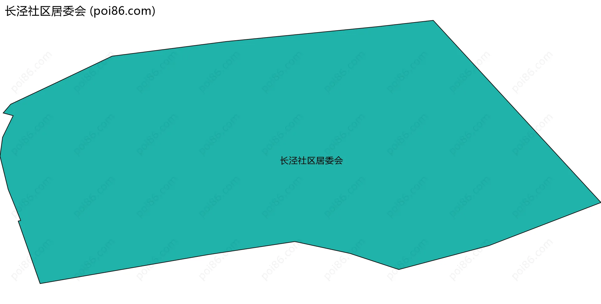 长泾社区居委会边界地图