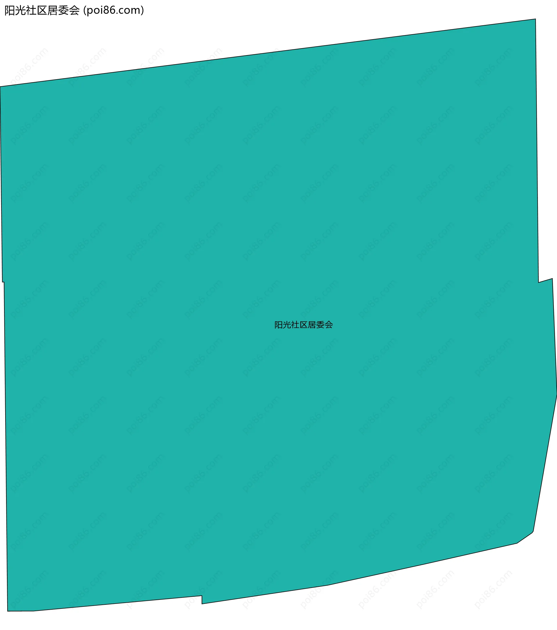 阳光社区居委会边界地图