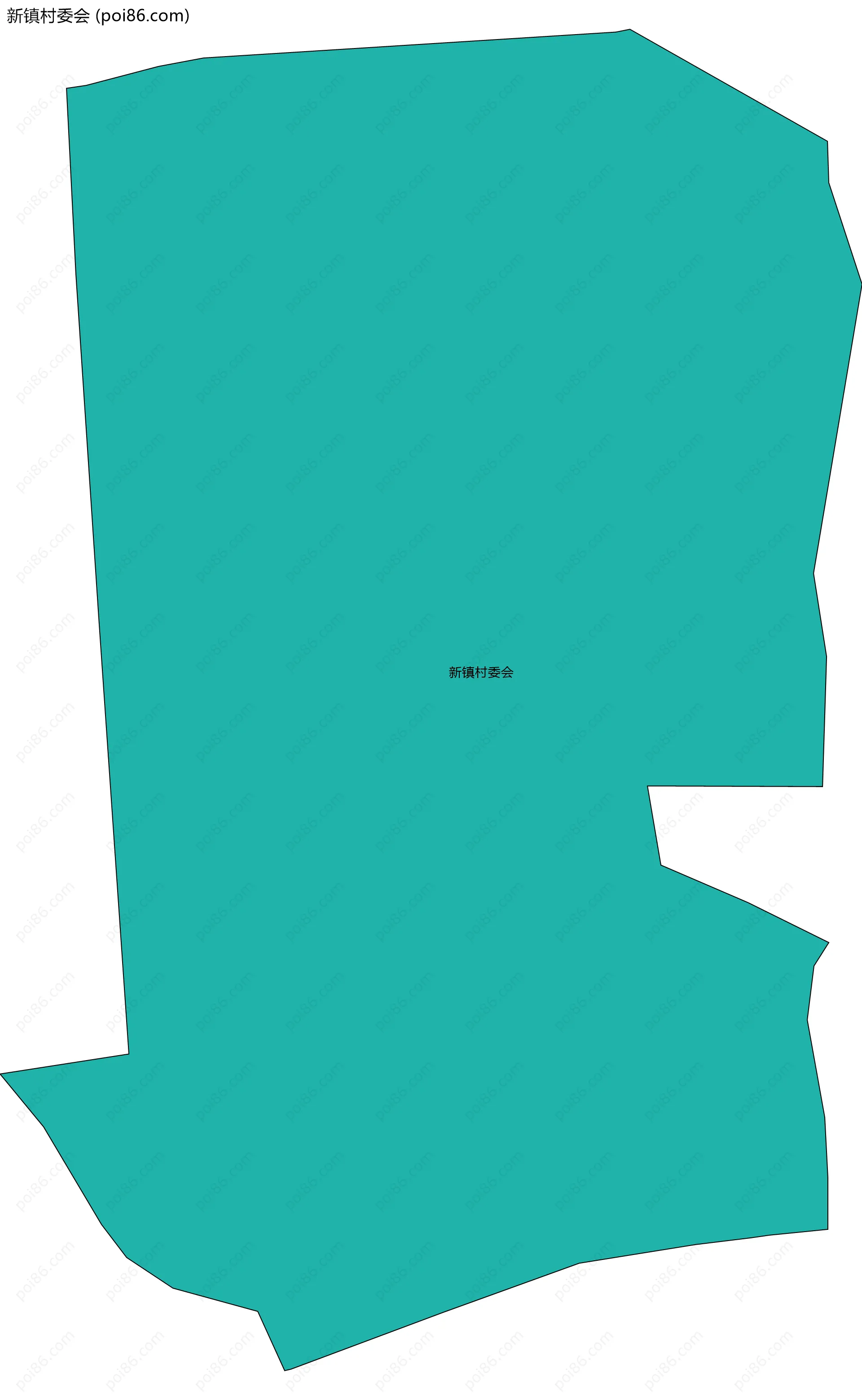 新镇村委会边界地图