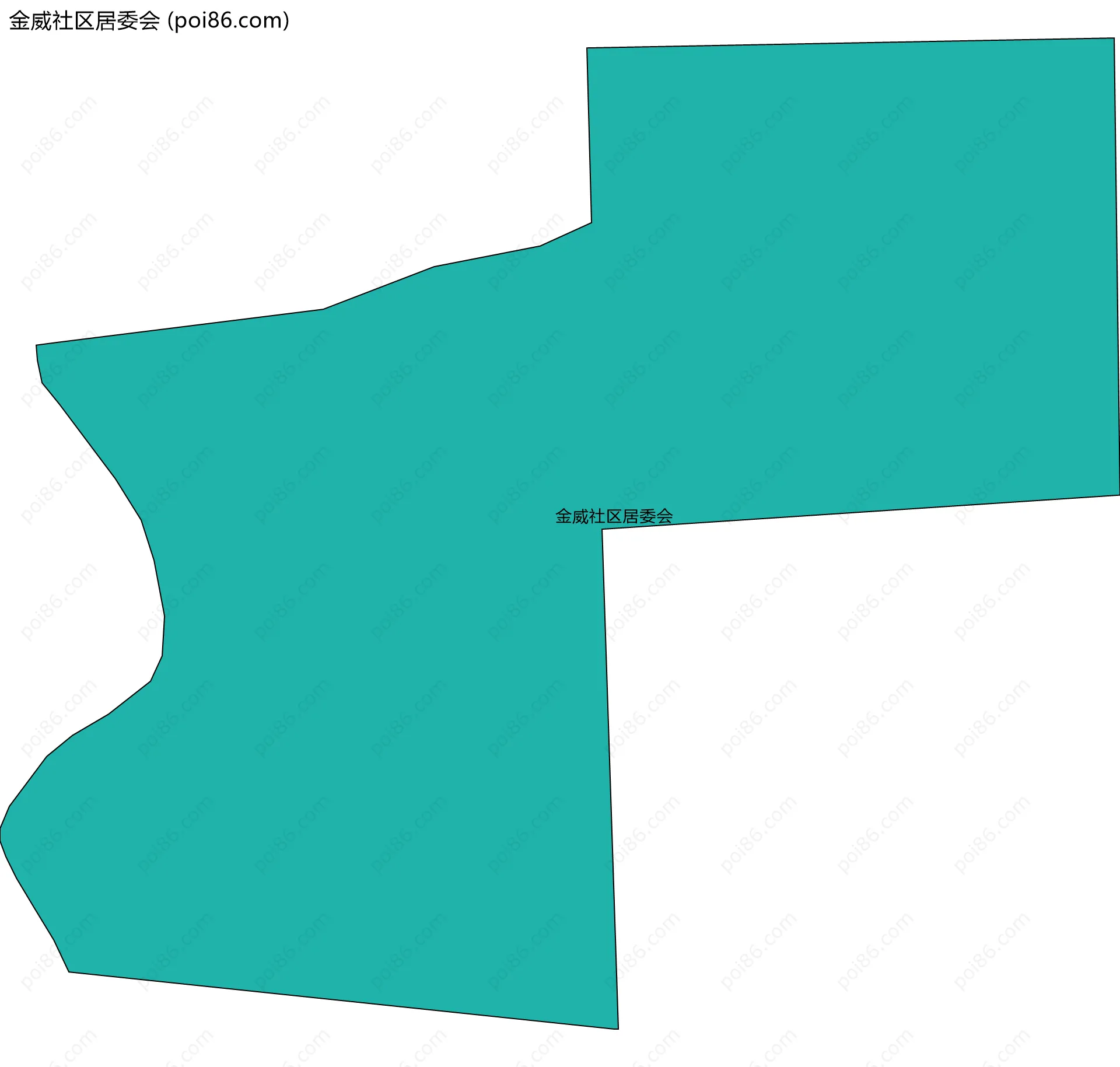 金威社区居委会边界地图