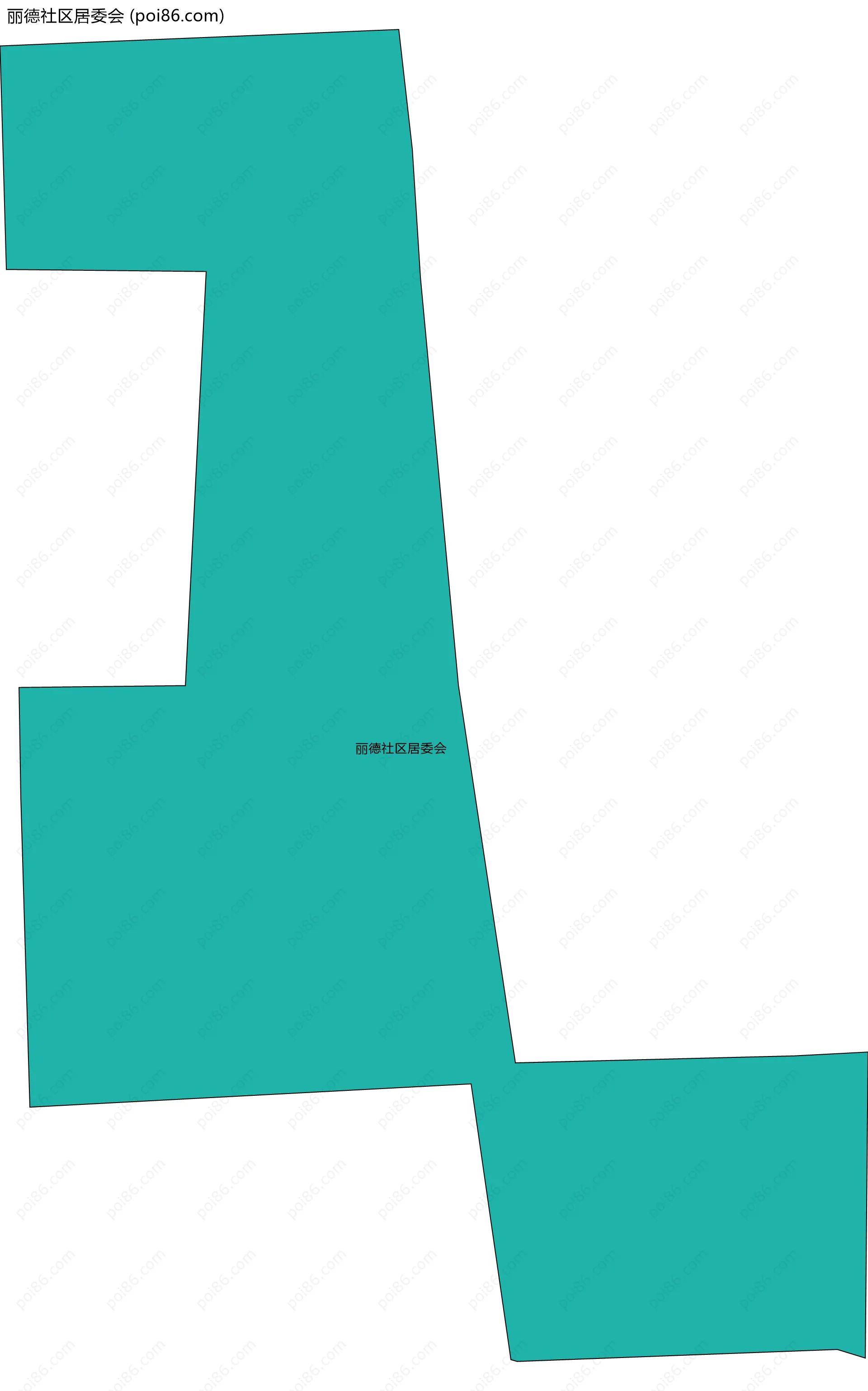 丽德社区居委会边界地图