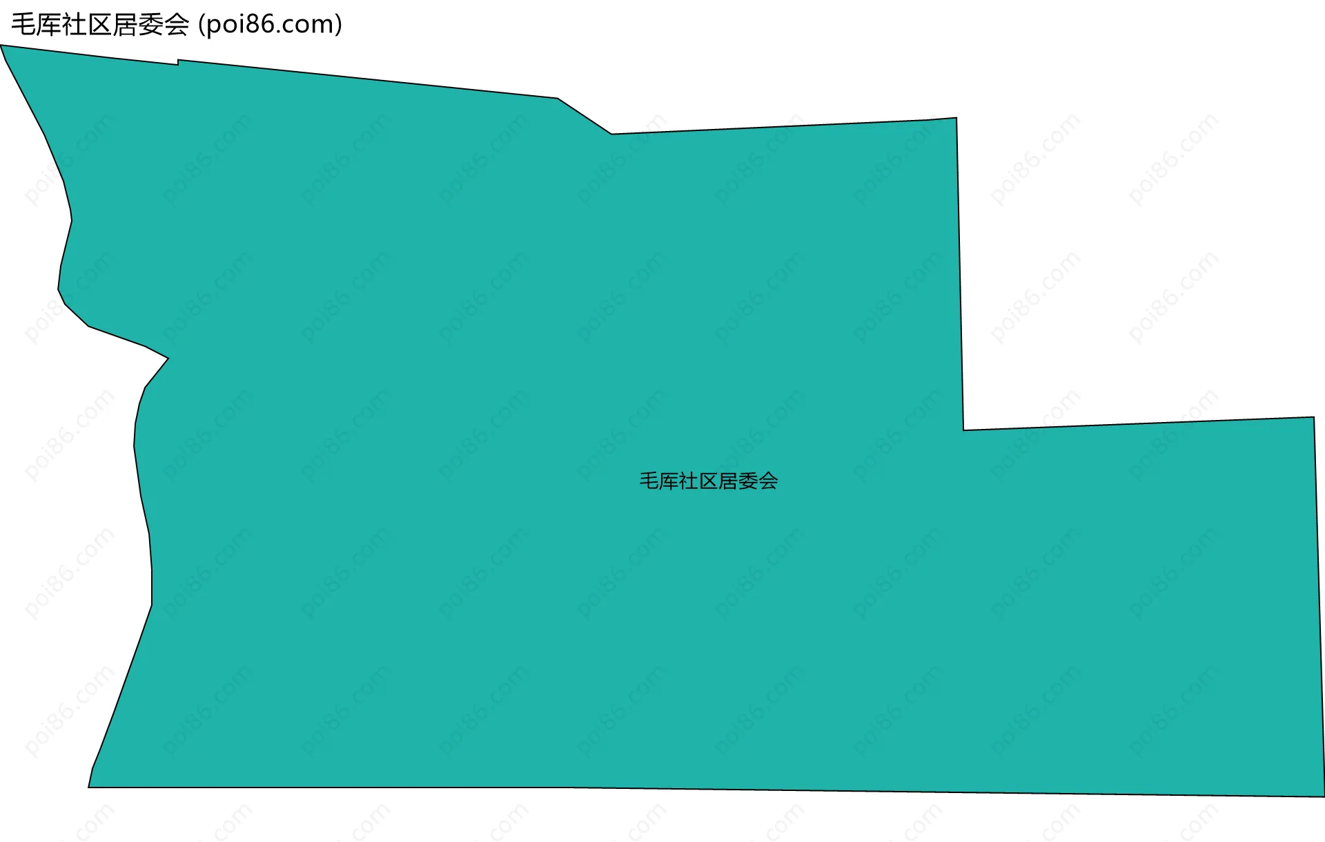 毛厍社区居委会边界地图