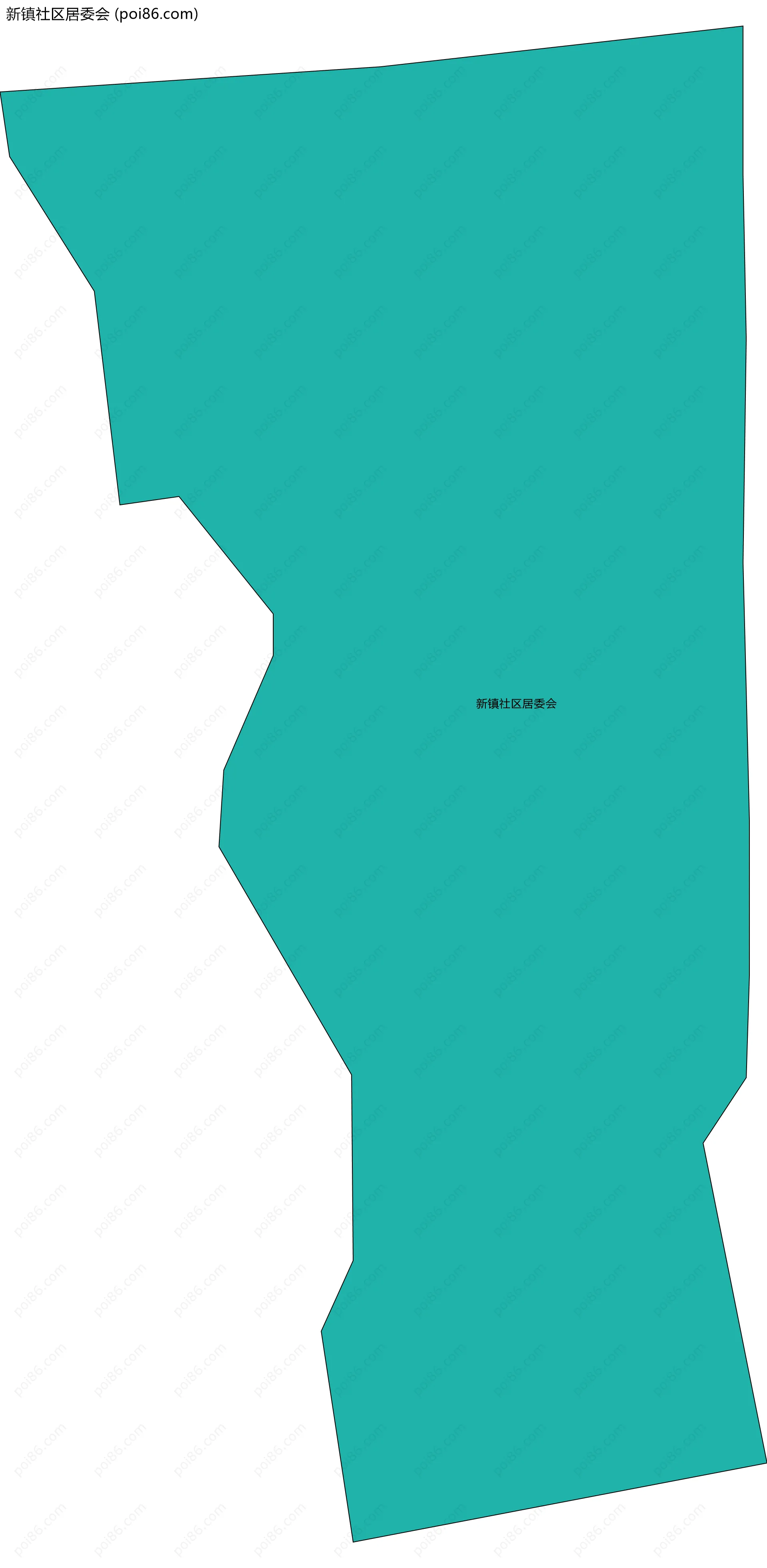 新镇社区居委会边界地图