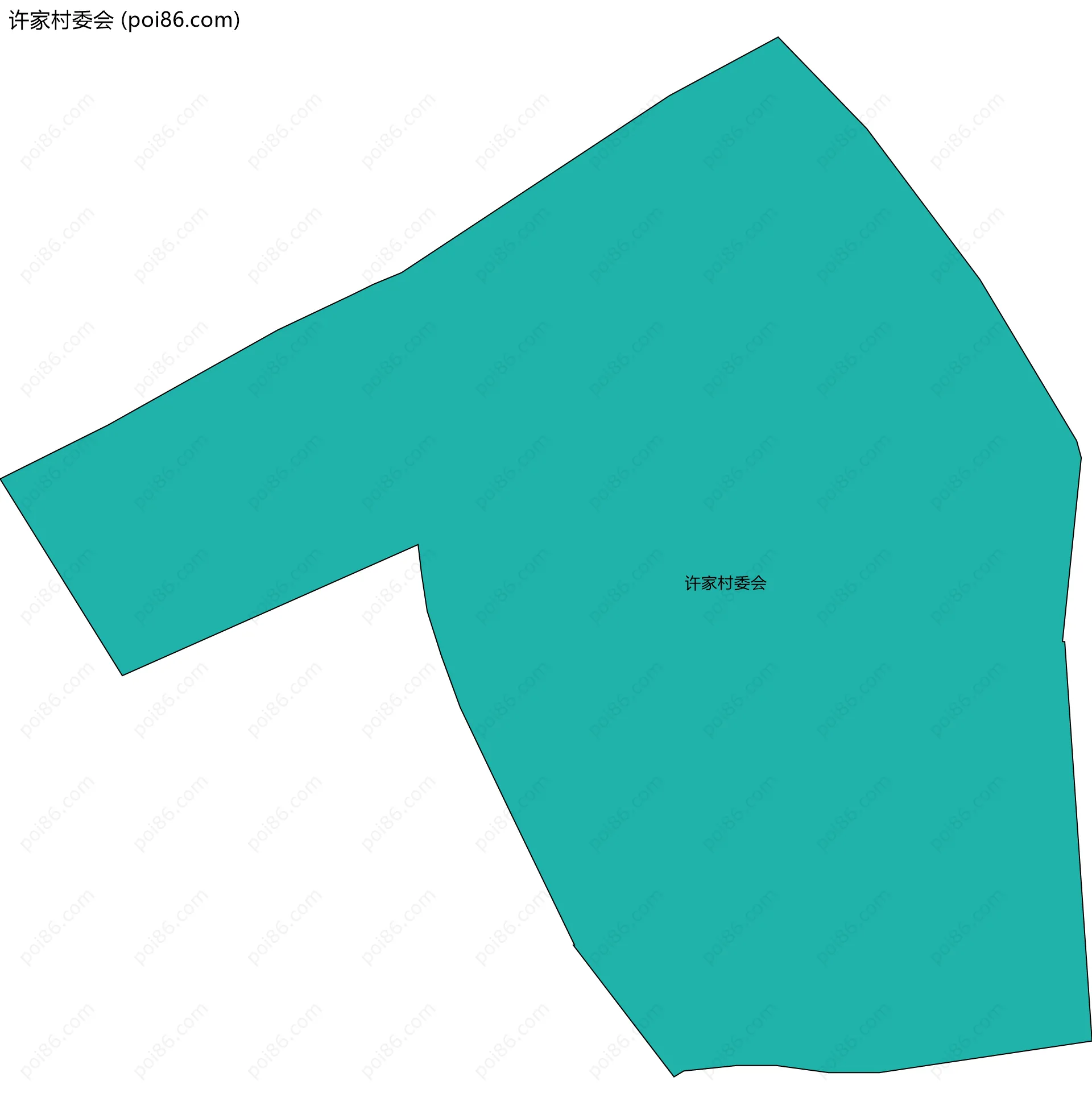 许家村委会边界地图