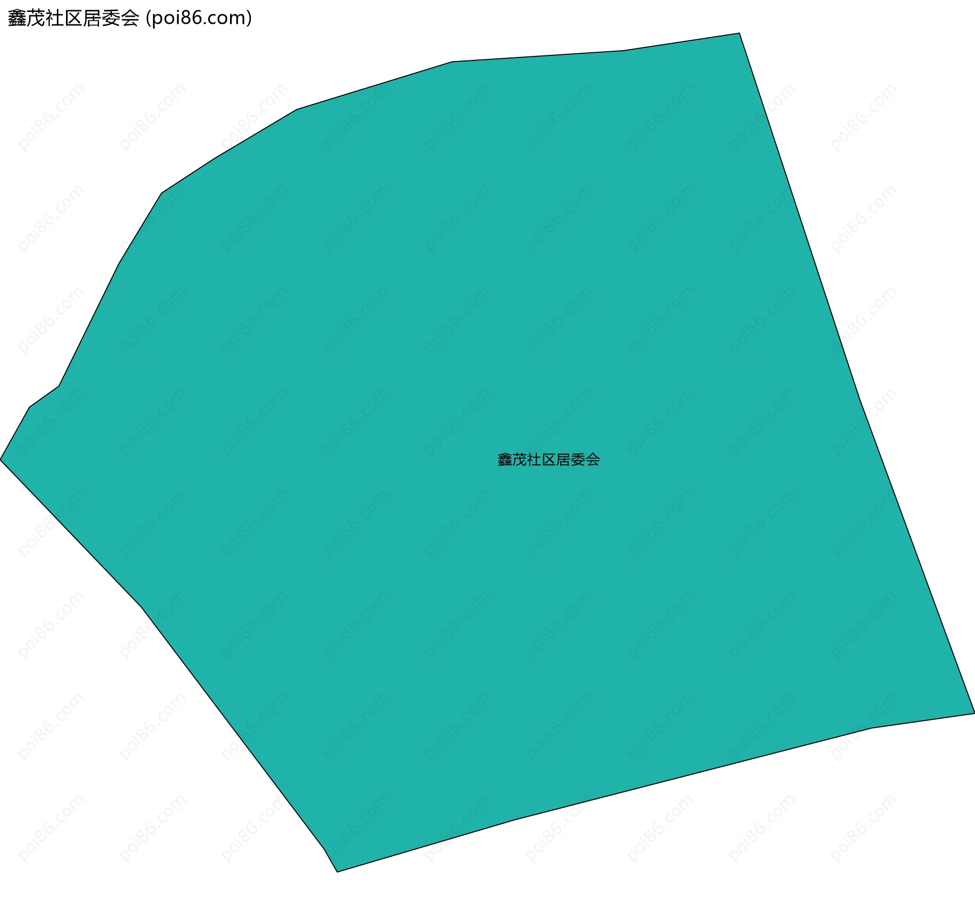 鑫茂社区居委会边界地图