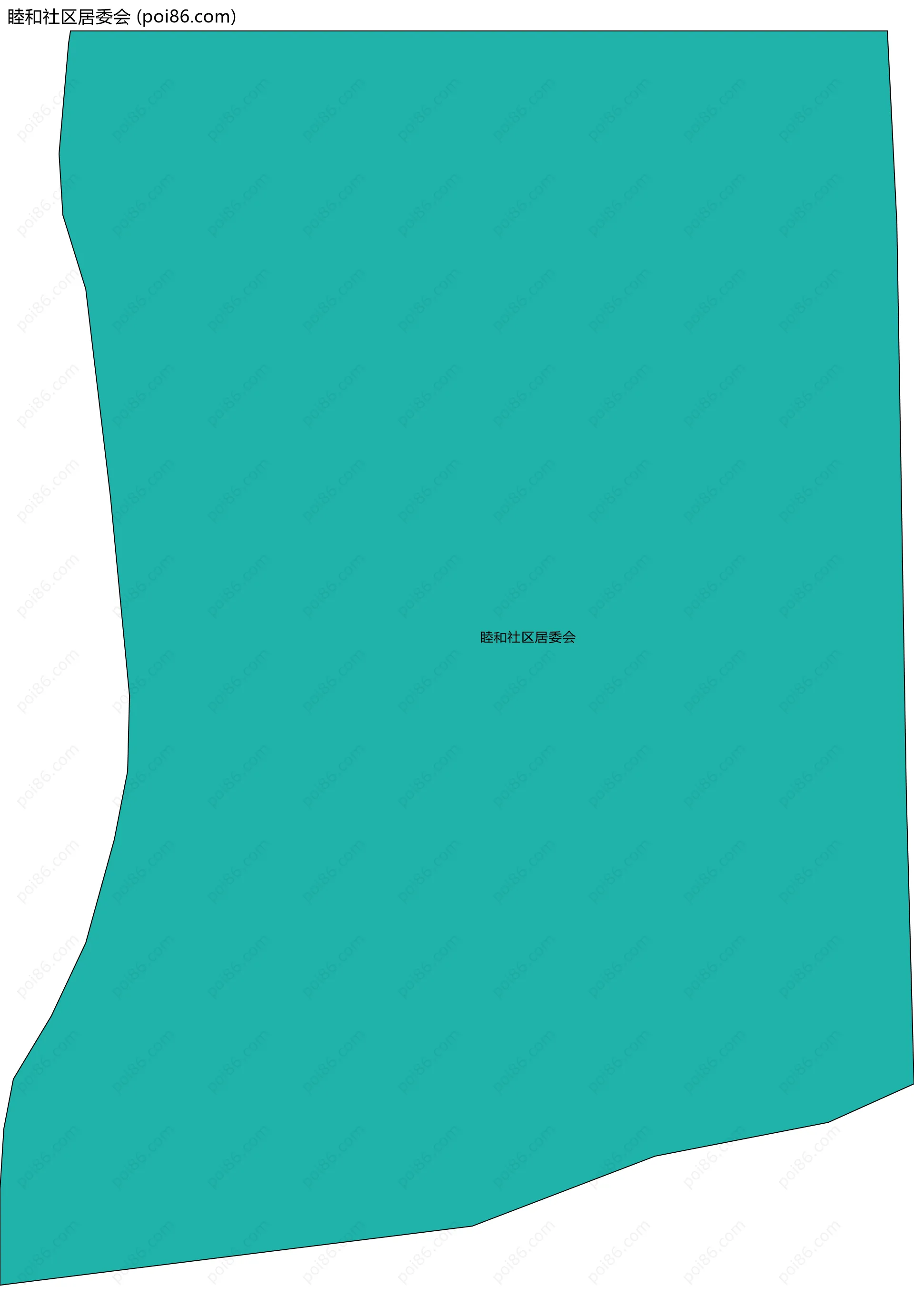 睦和社区居委会边界地图