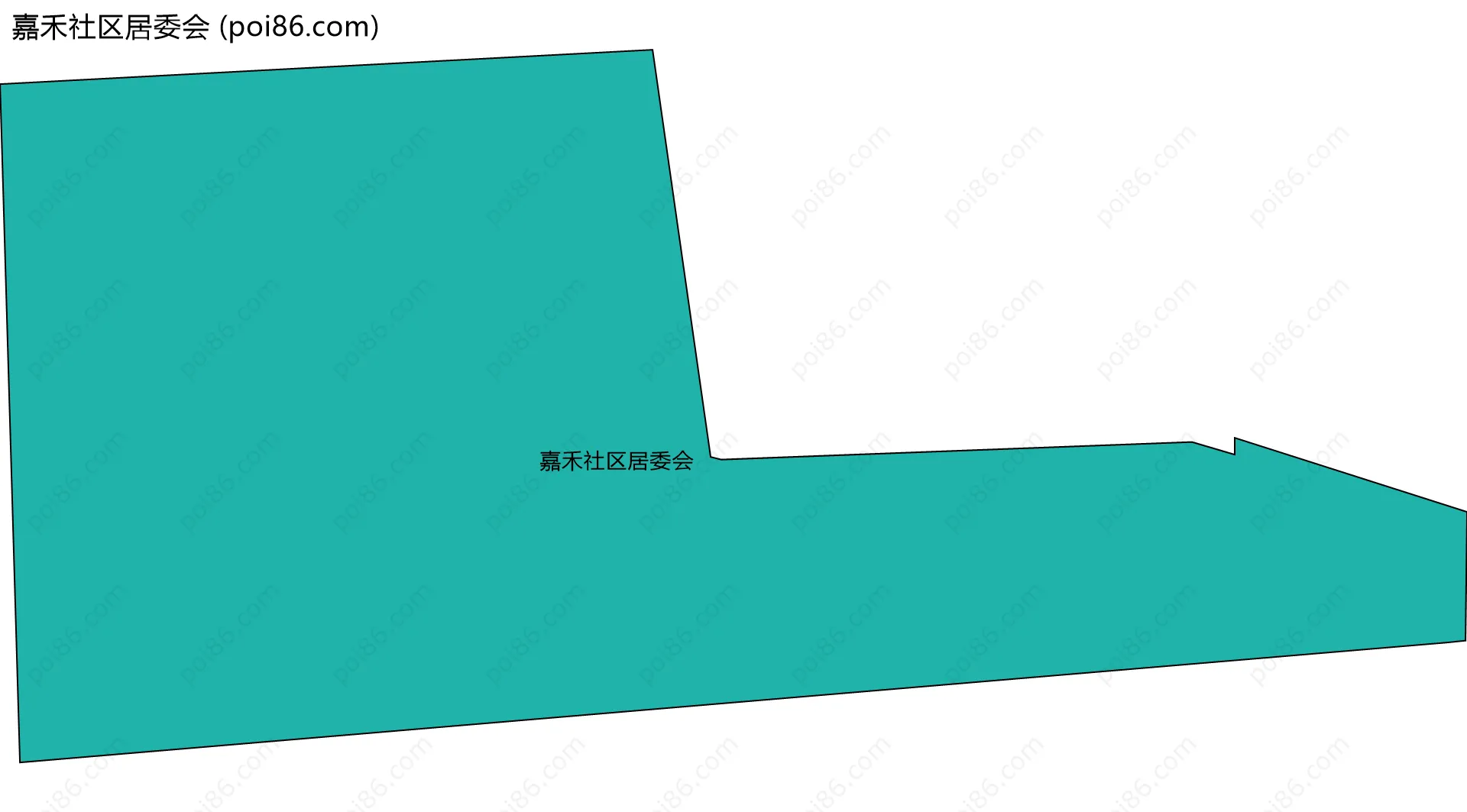 嘉禾社区居委会边界地图