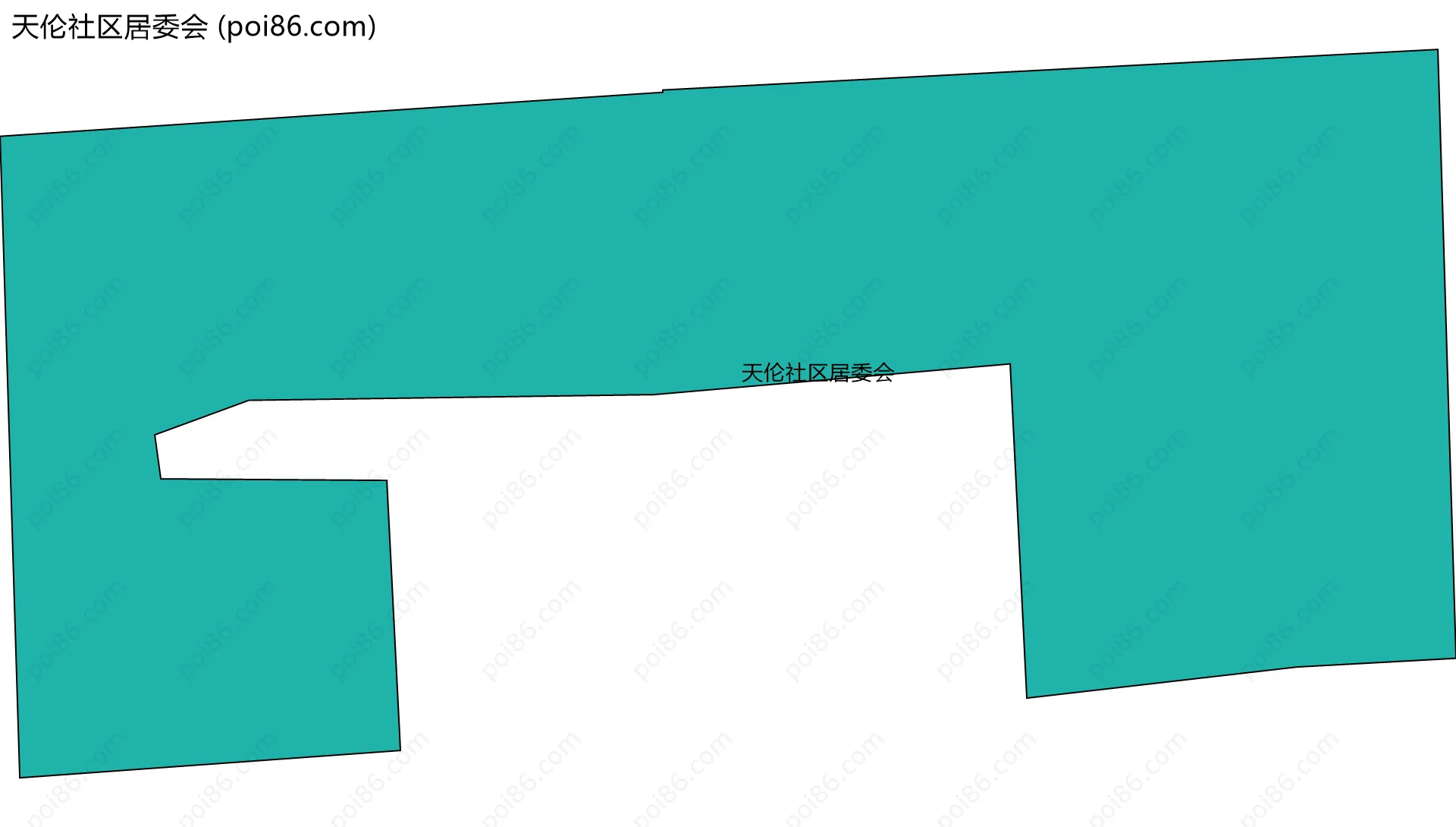 天伦社区居委会边界地图