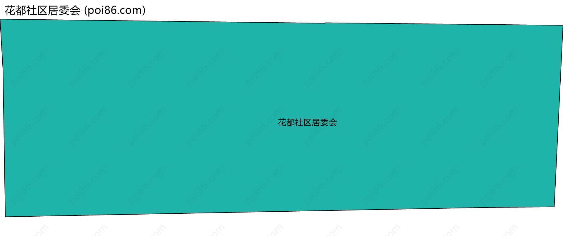 花都社区居委会边界地图