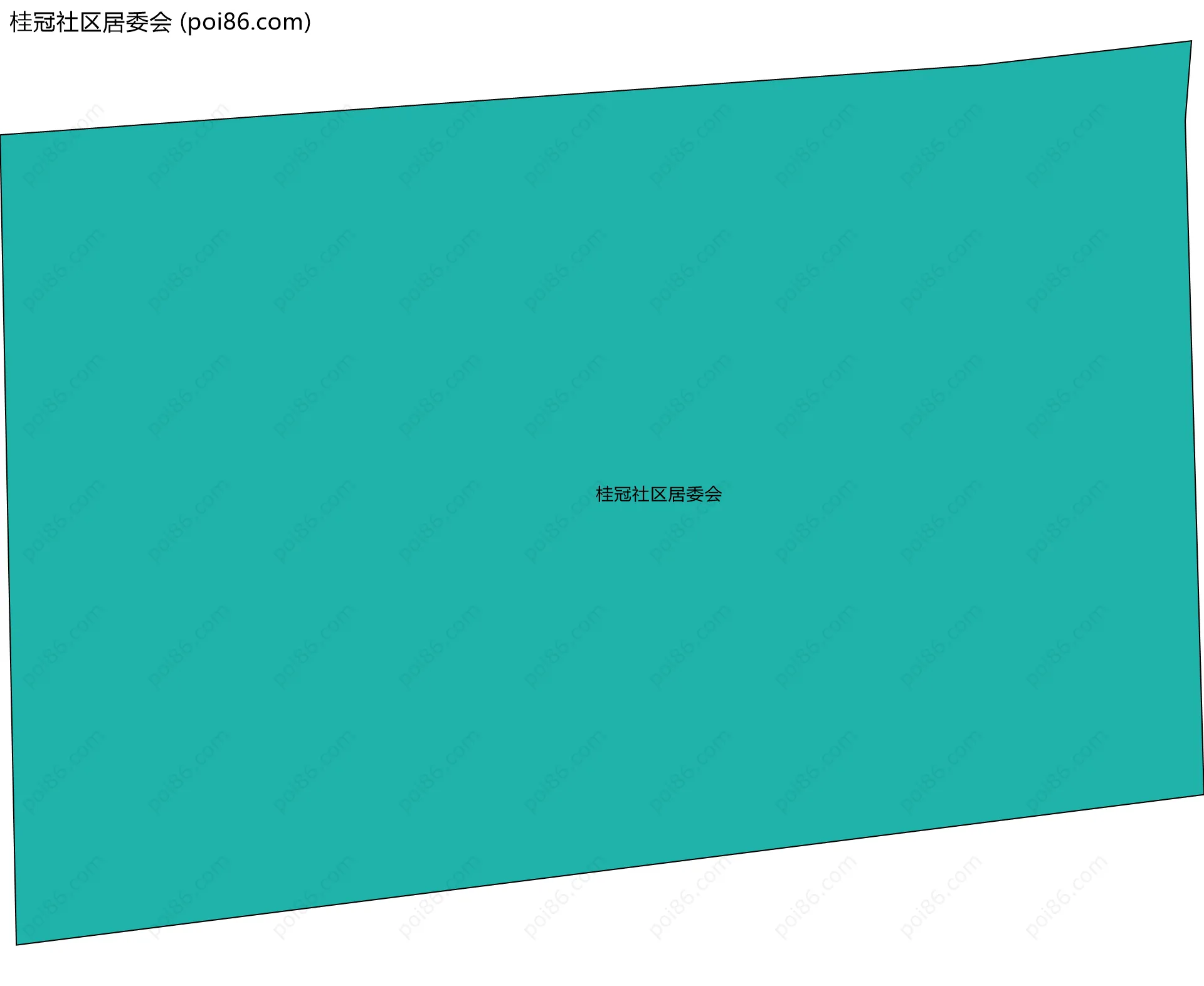 桂冠社区居委会边界地图