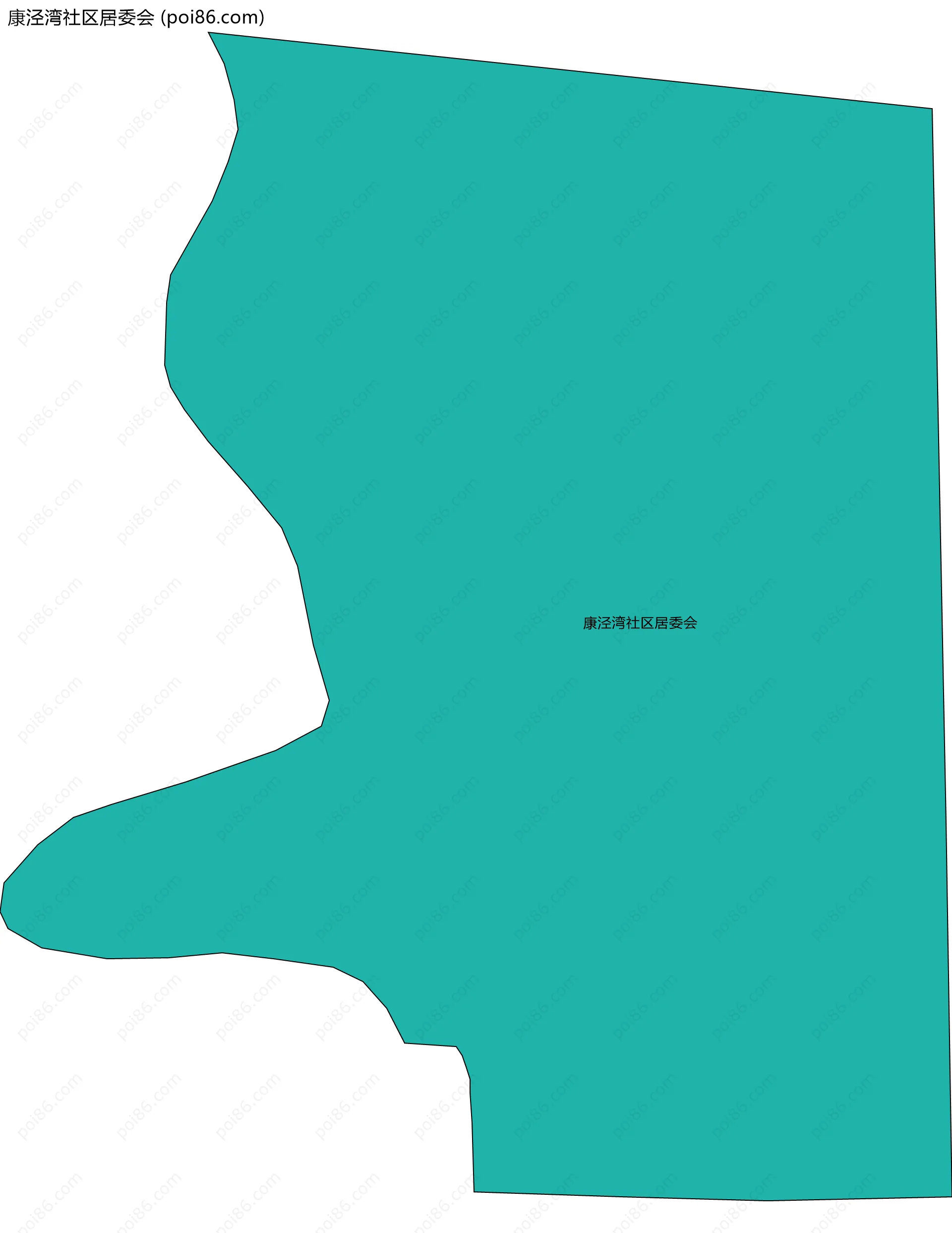 康泾湾社区居委会边界地图