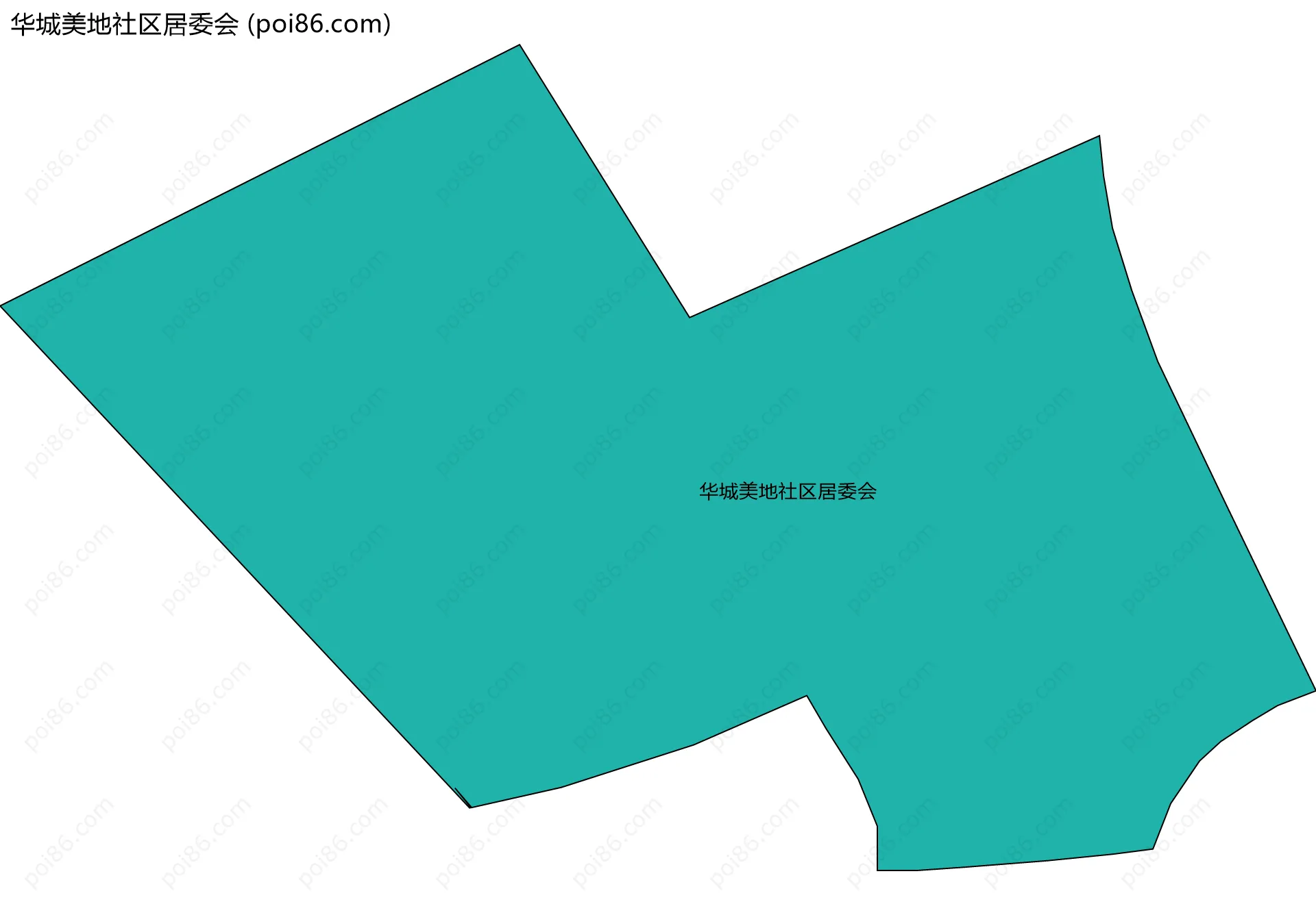 华城美地社区居委会边界地图