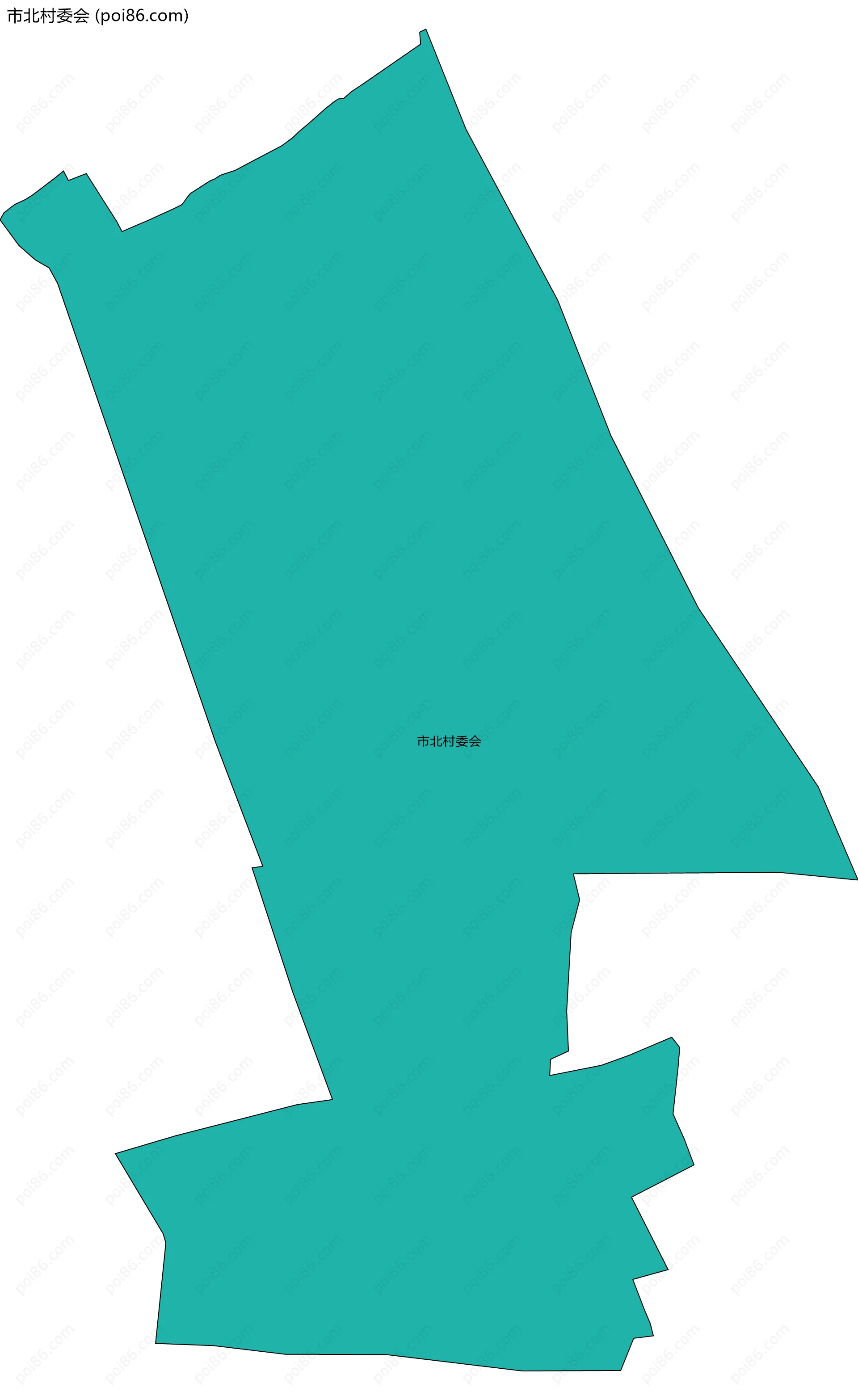 市北村委会边界地图