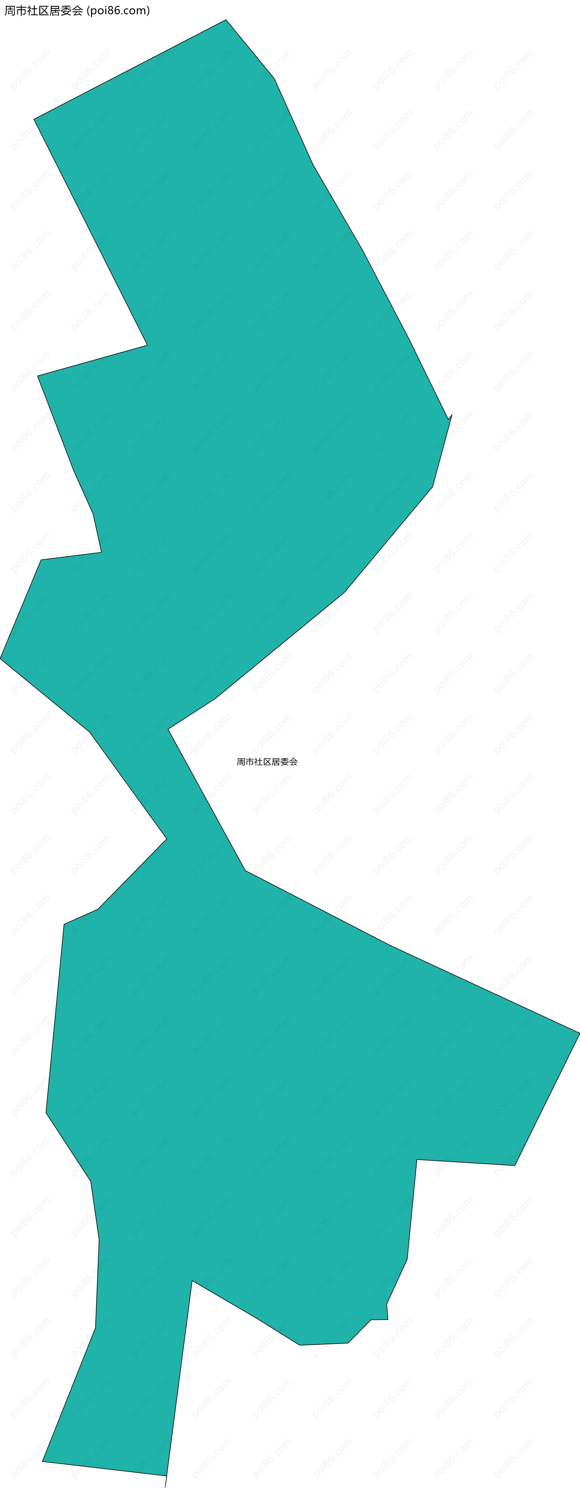 周市社区居委会边界地图