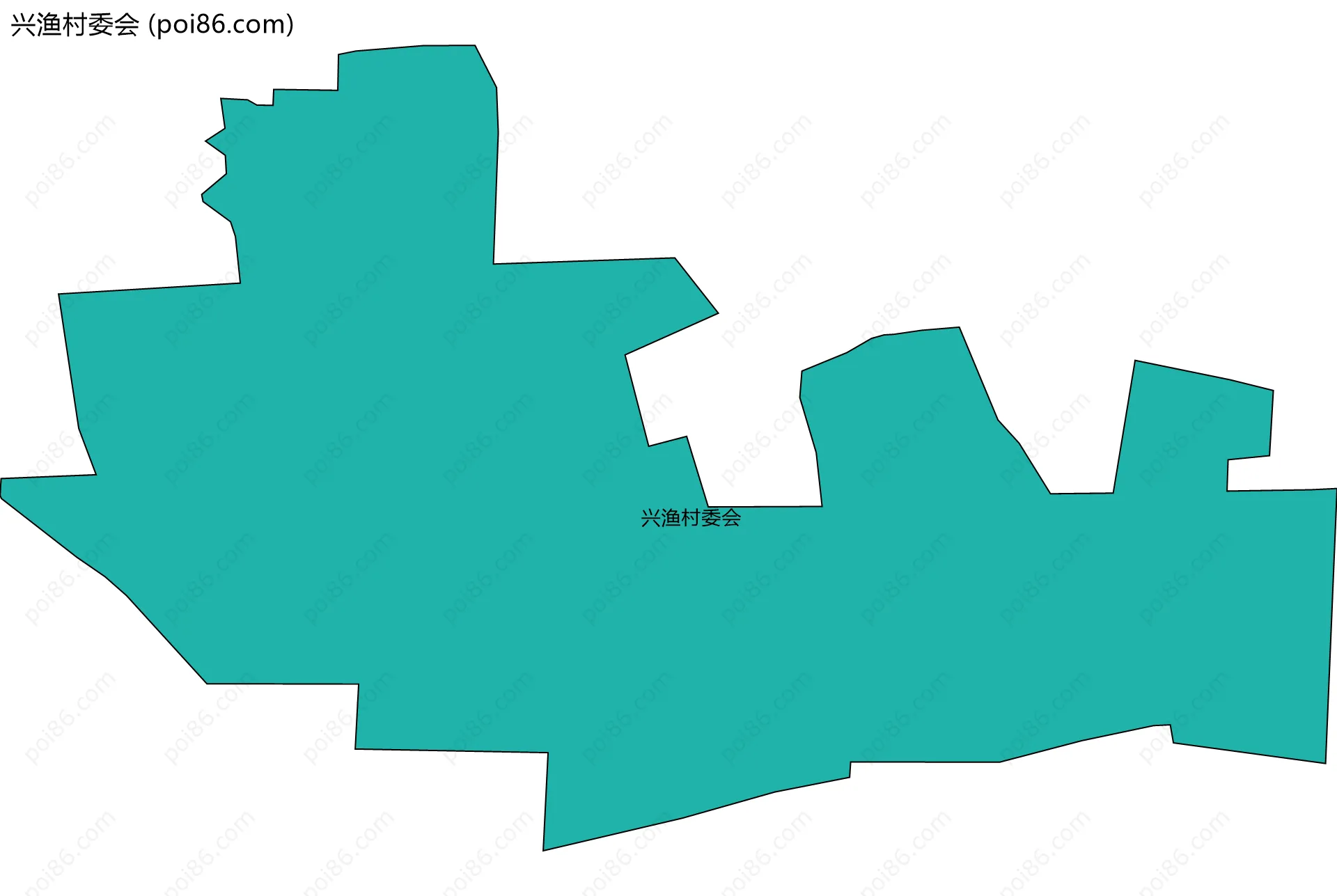 兴渔村委会边界地图